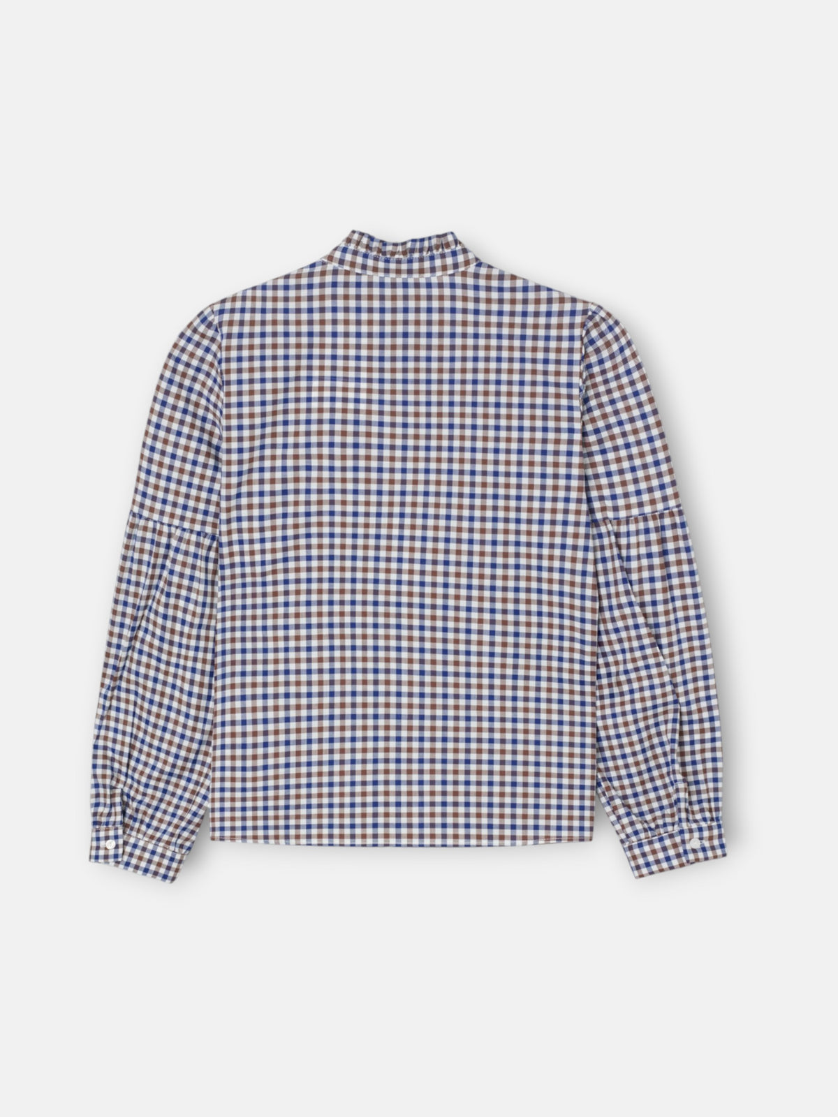 Camisa girl cuadros azul marino y blanco