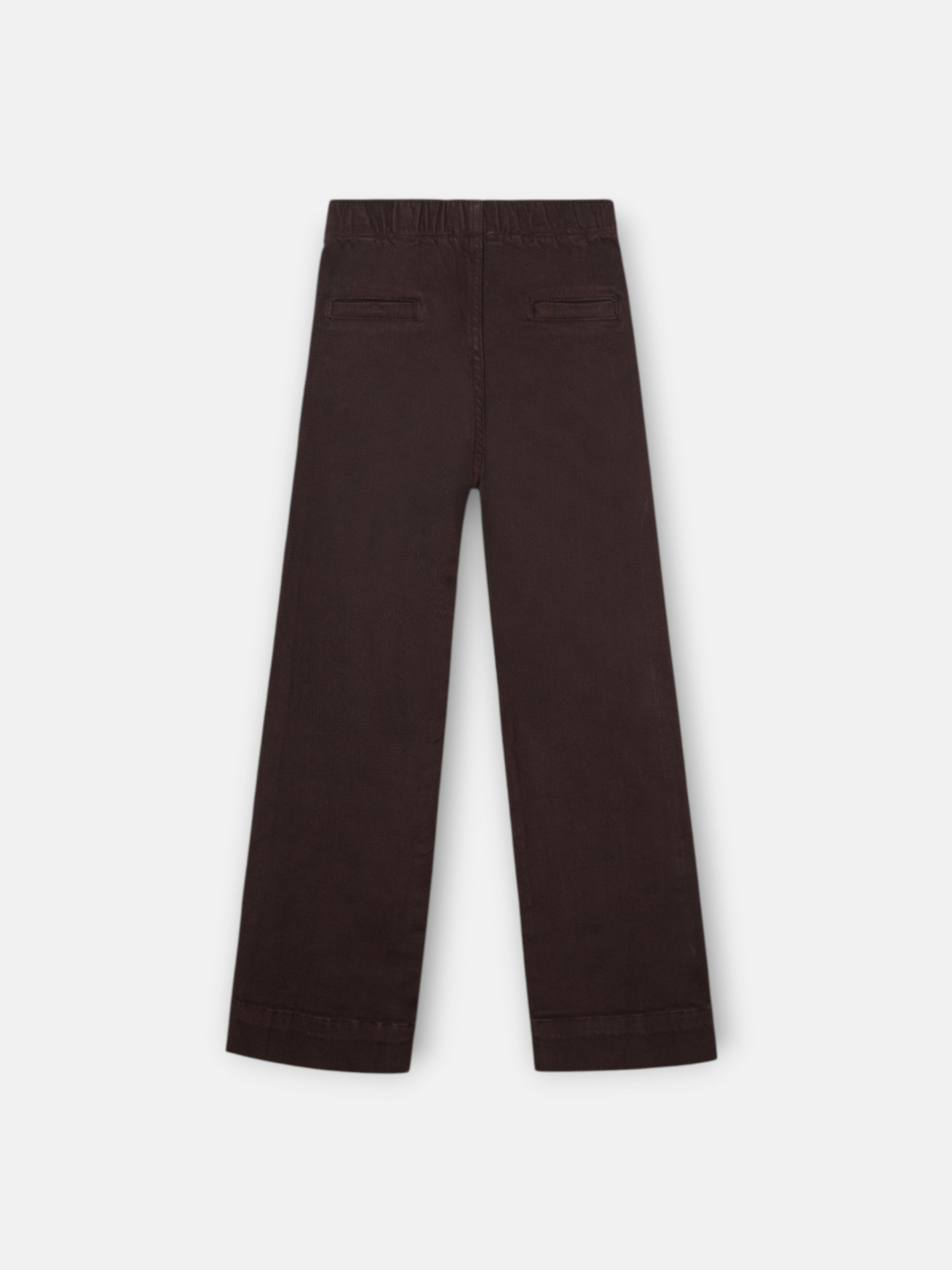 Pantalon girl marinero marron