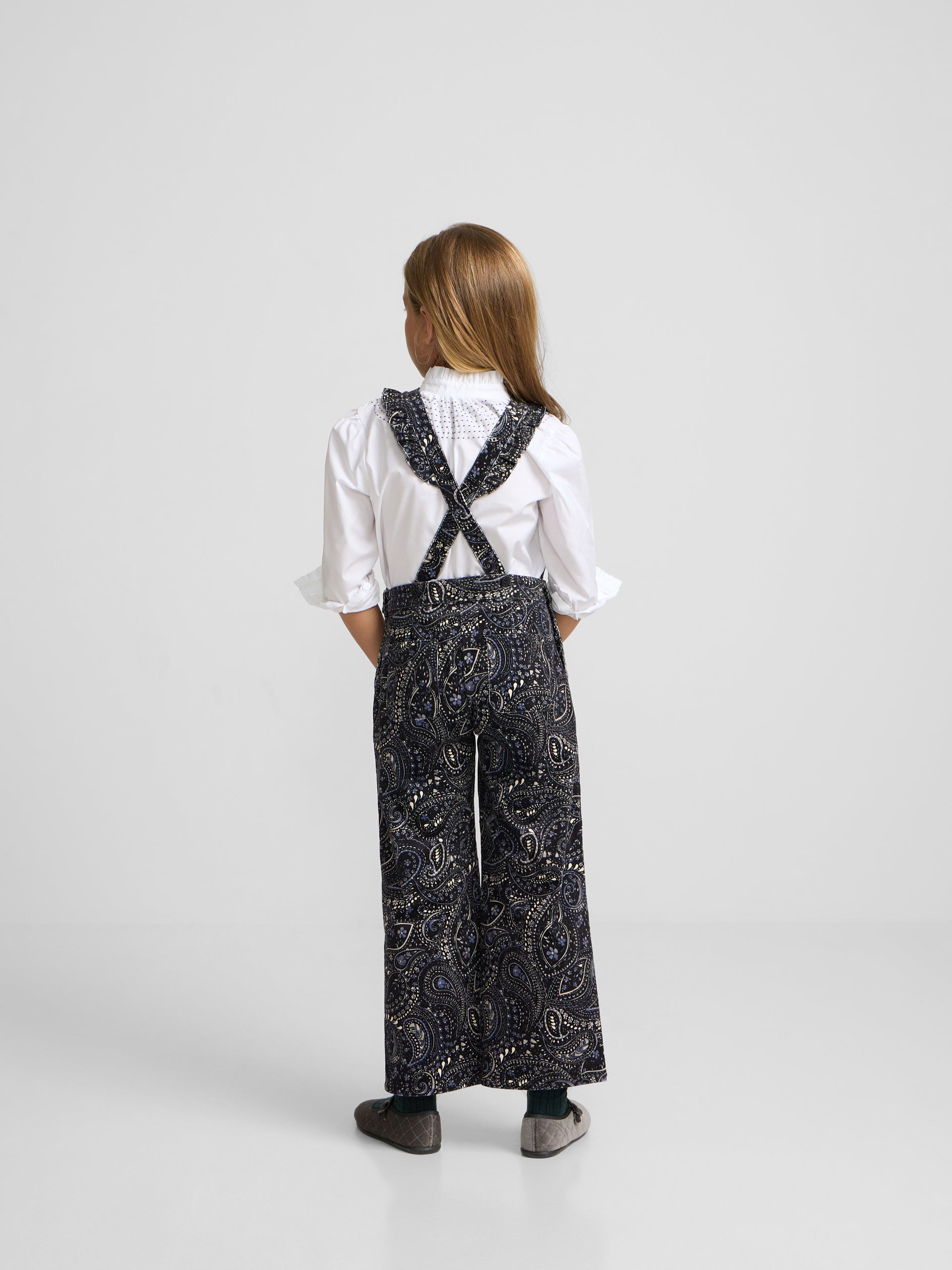 Peto girl micropana estampado paisley azul
