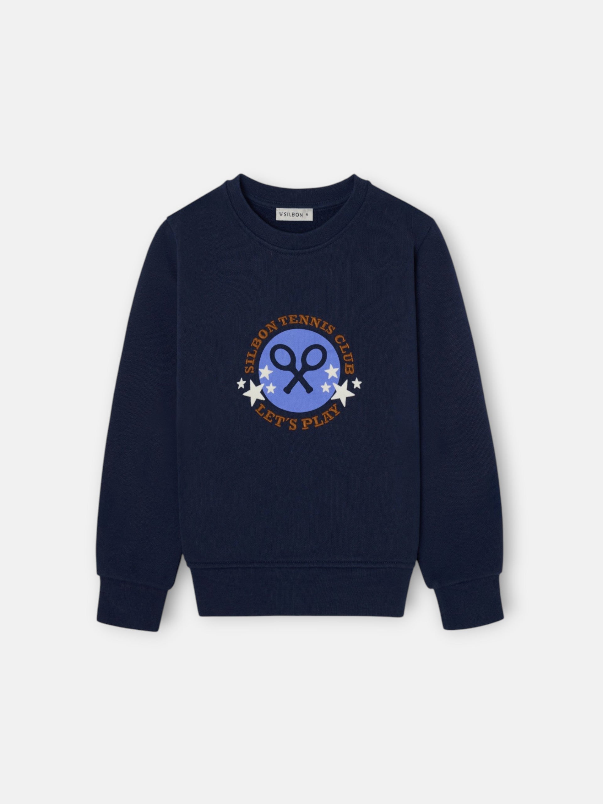 Sweat-shirt fille tennis club bleu marine