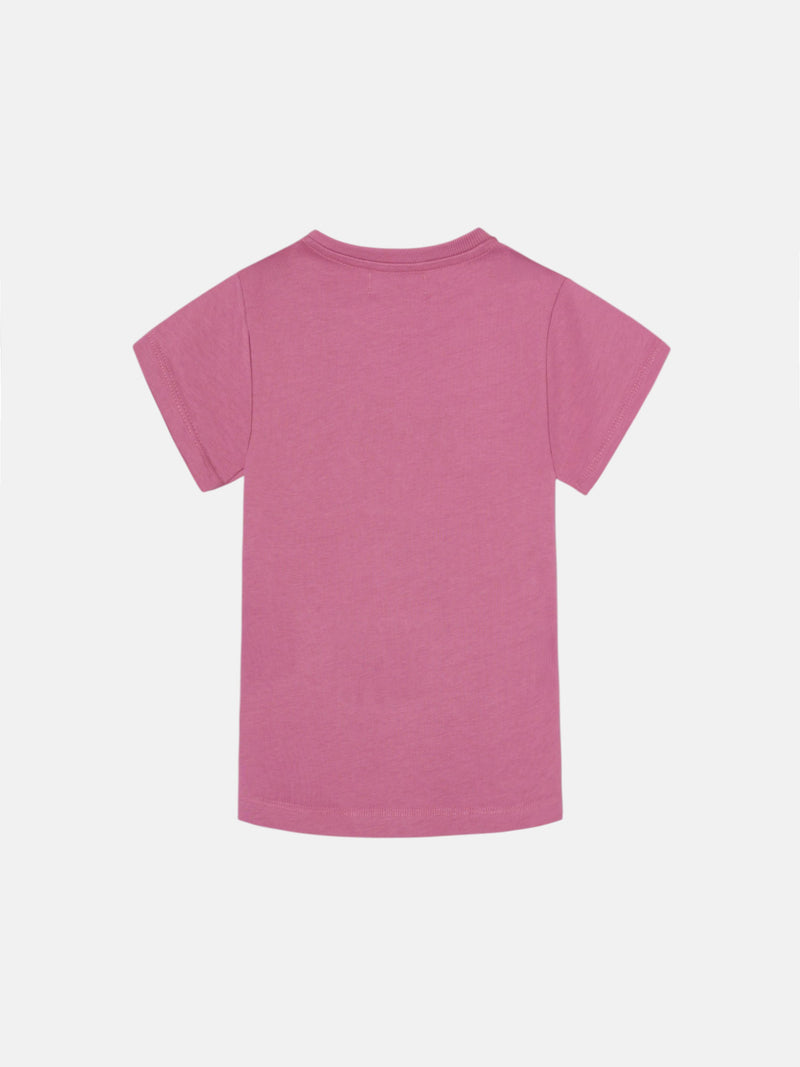 T-shirt fille Silbon classique rose