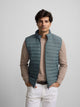 Chaleco padded verde oscuro