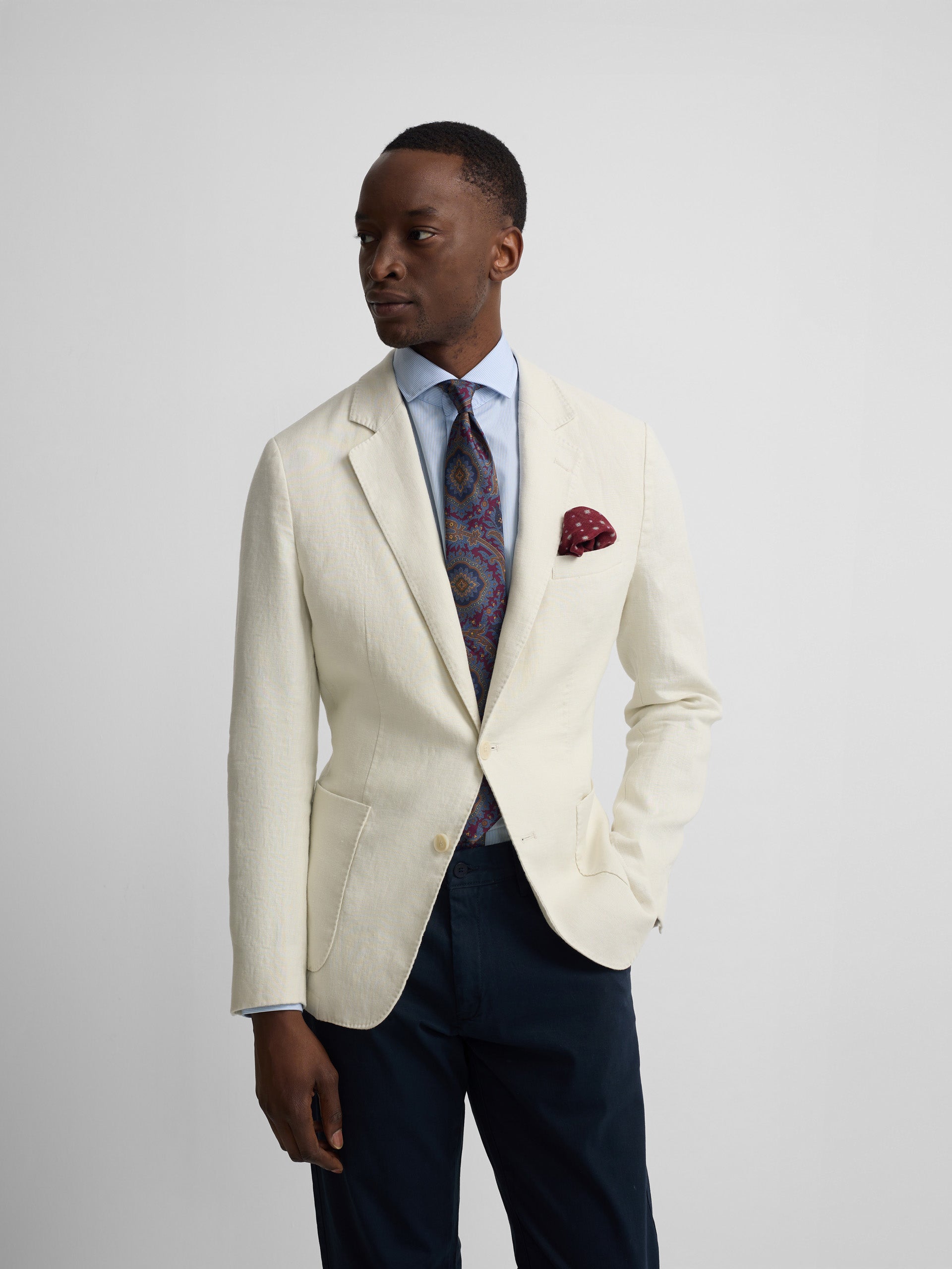 White comfort blazer