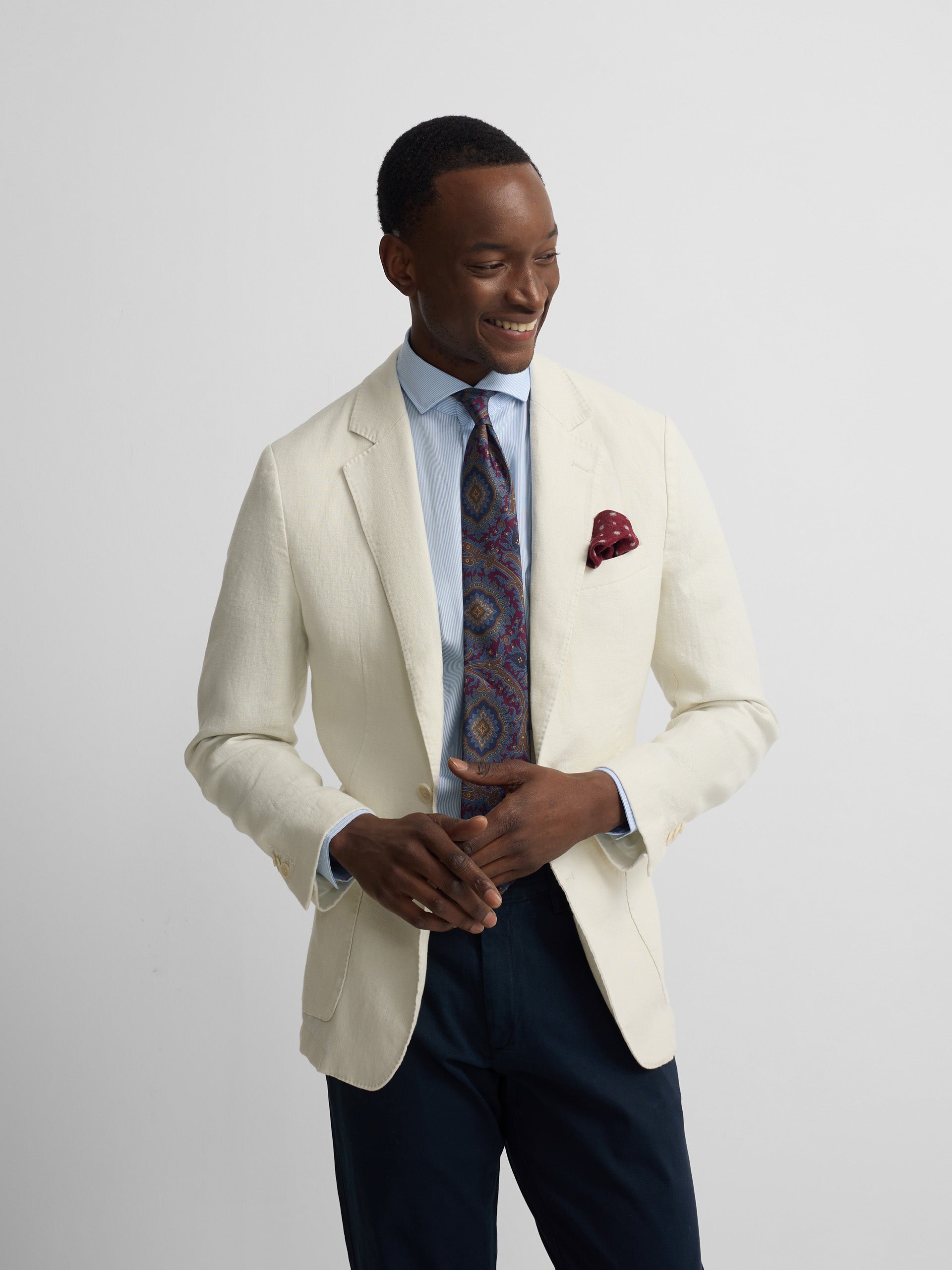 White comfort blazer