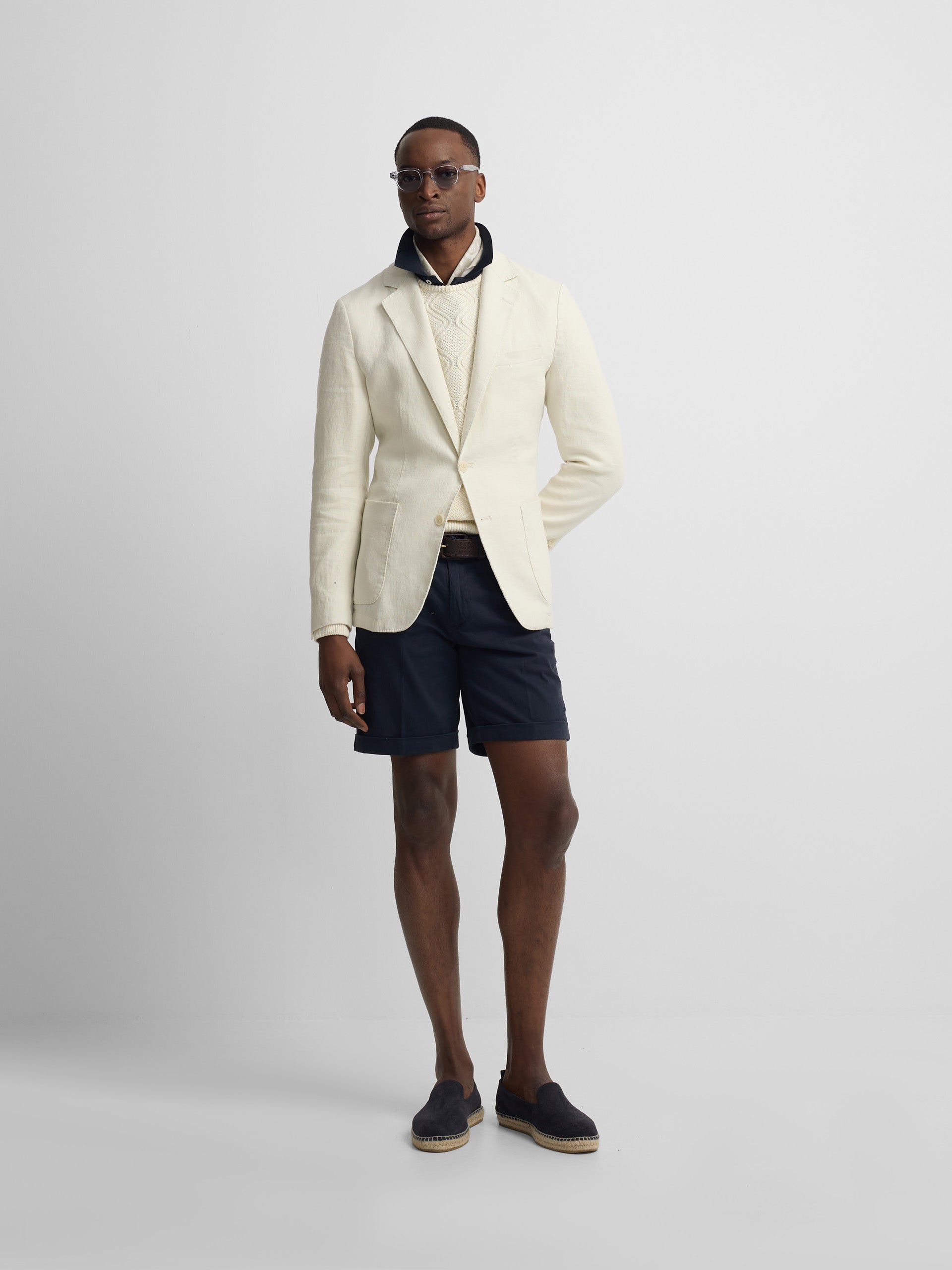 White comfort blazer