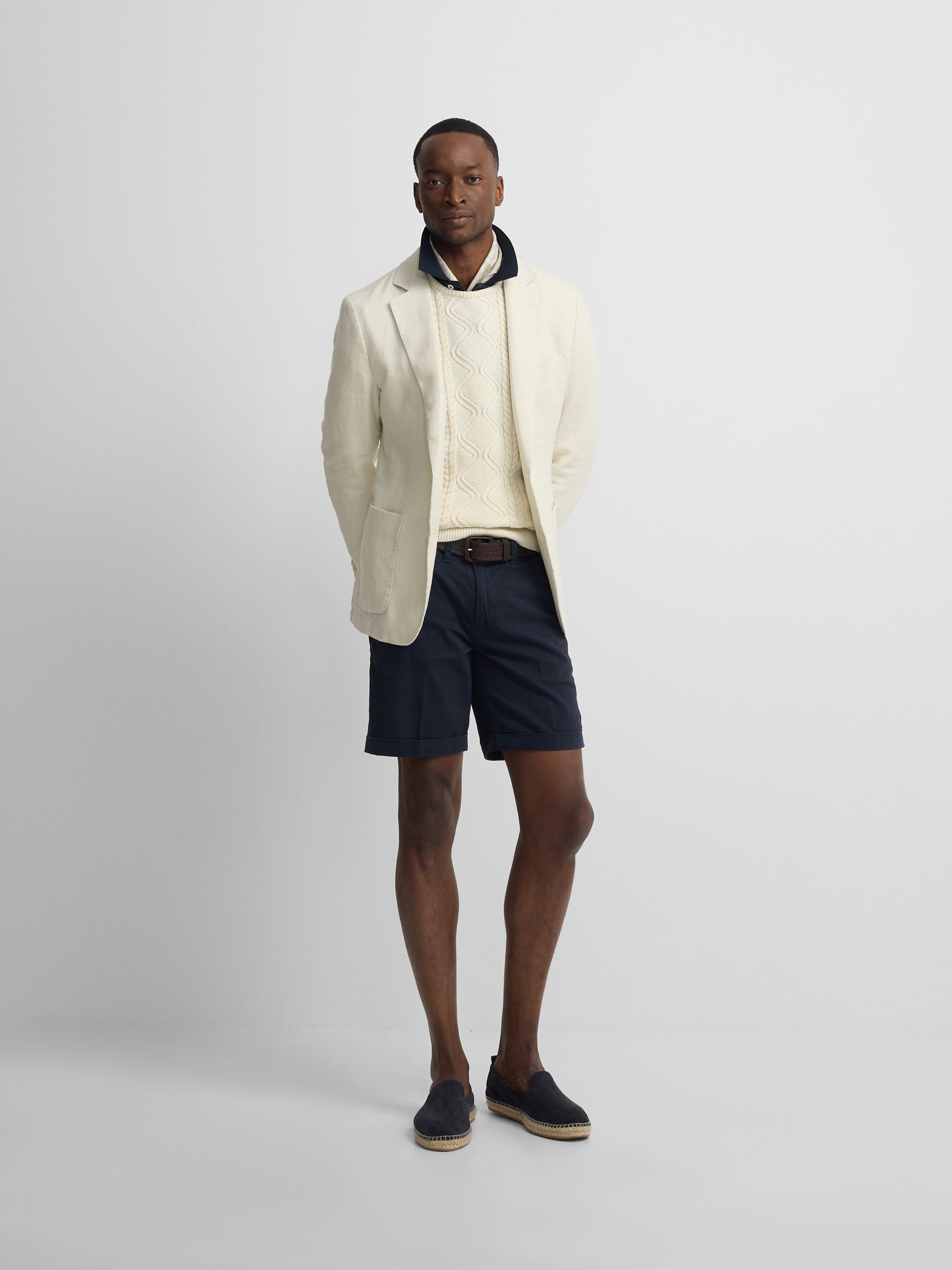 White comfort blazer