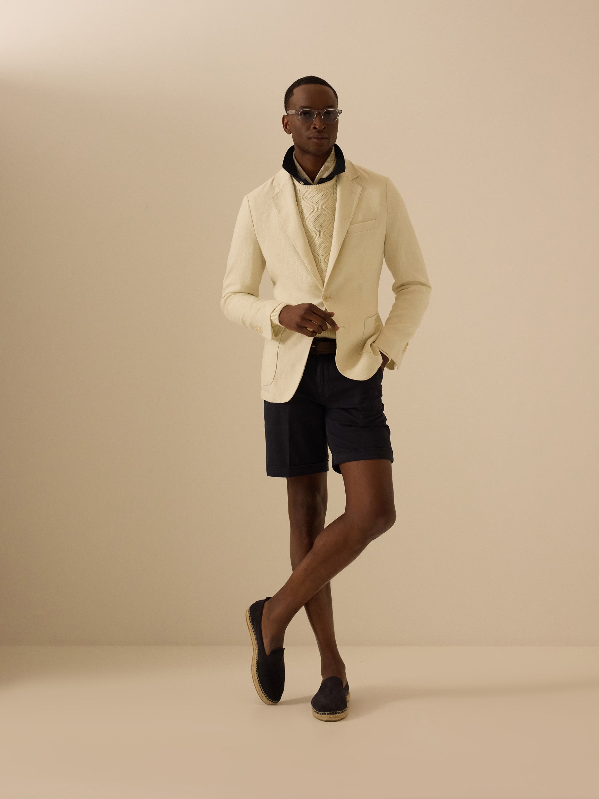 White comfort blazer