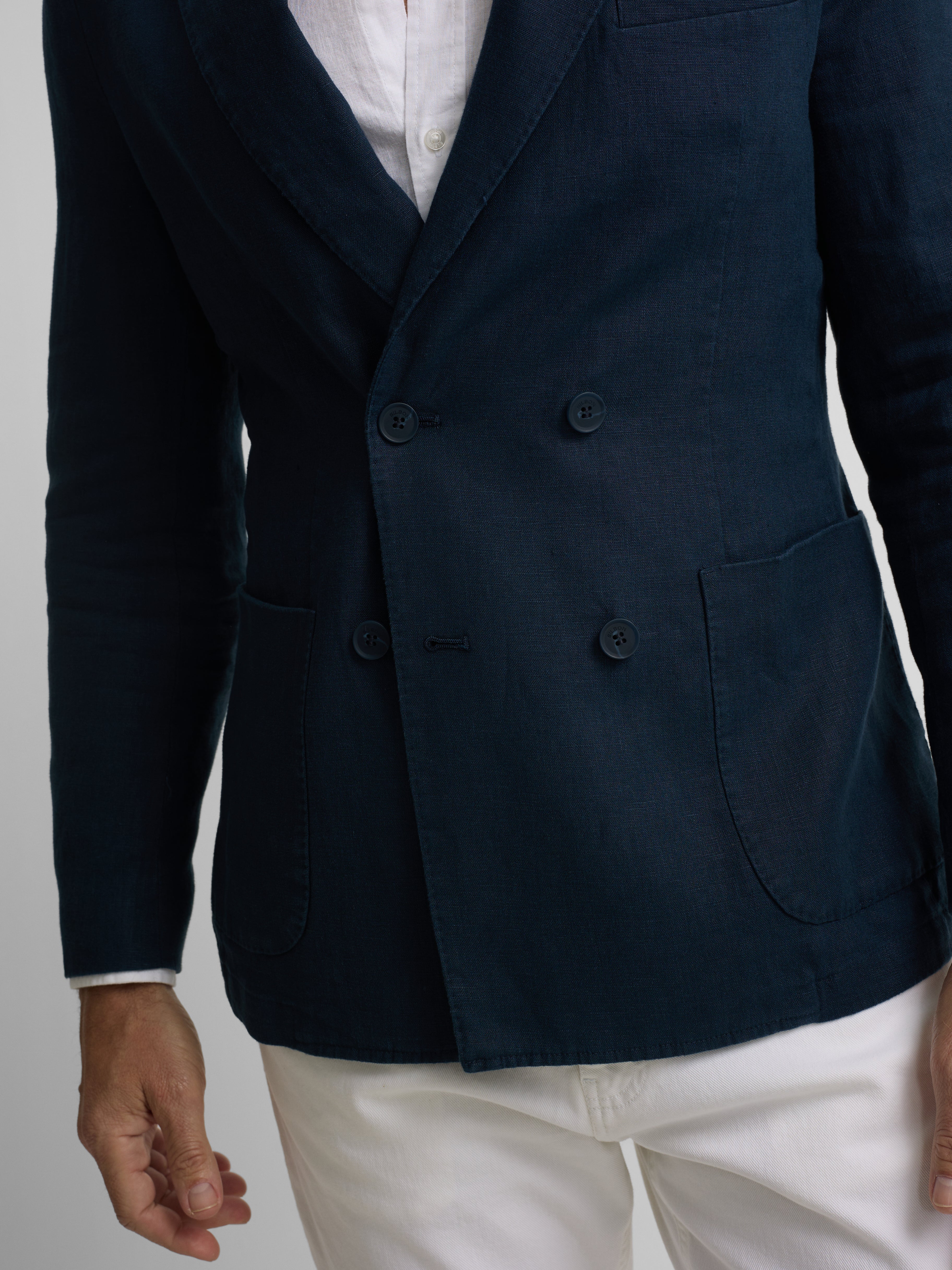 Americana cruzada comfort azul navy