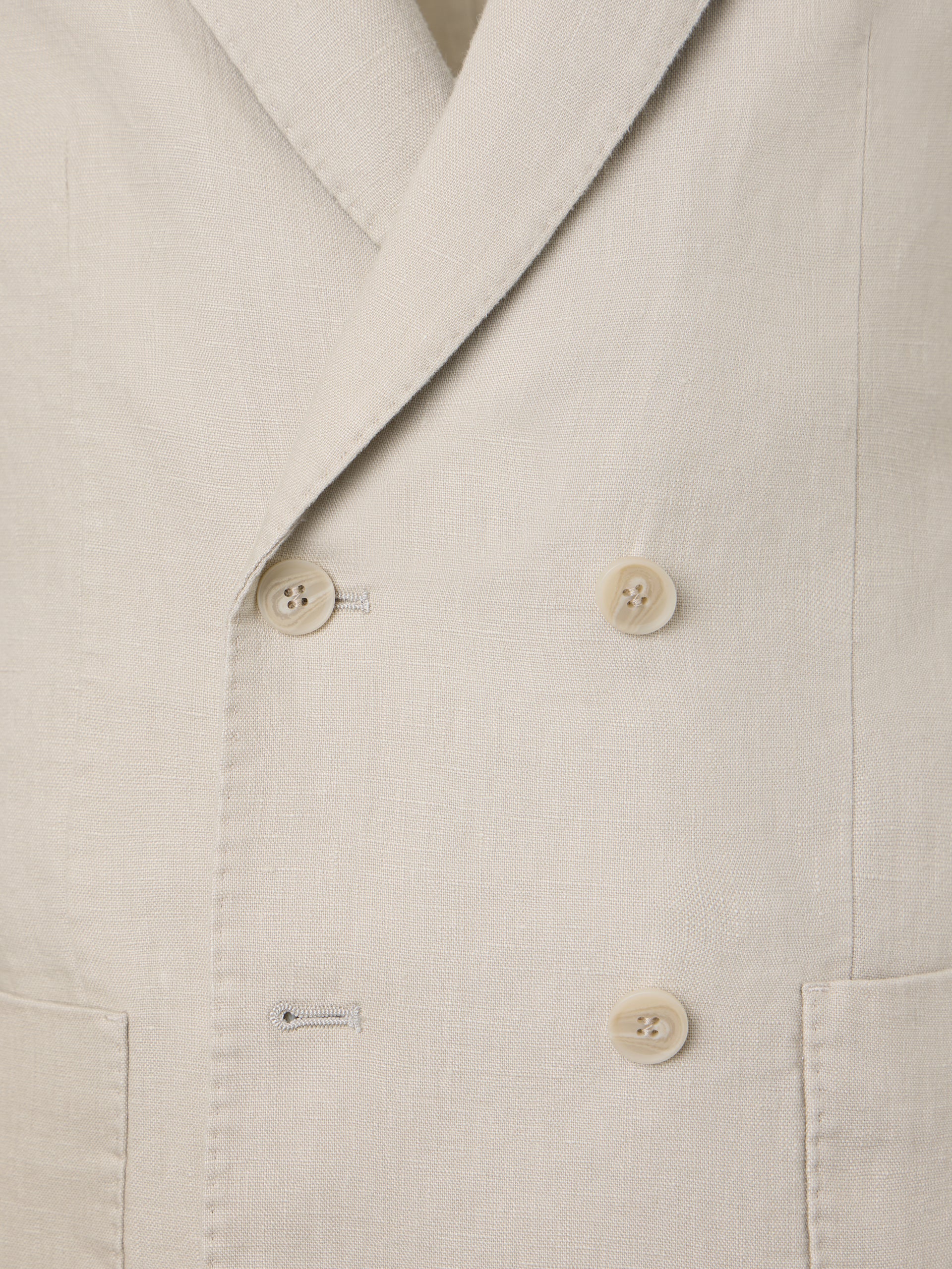 Beige comfort double-breasted blazer