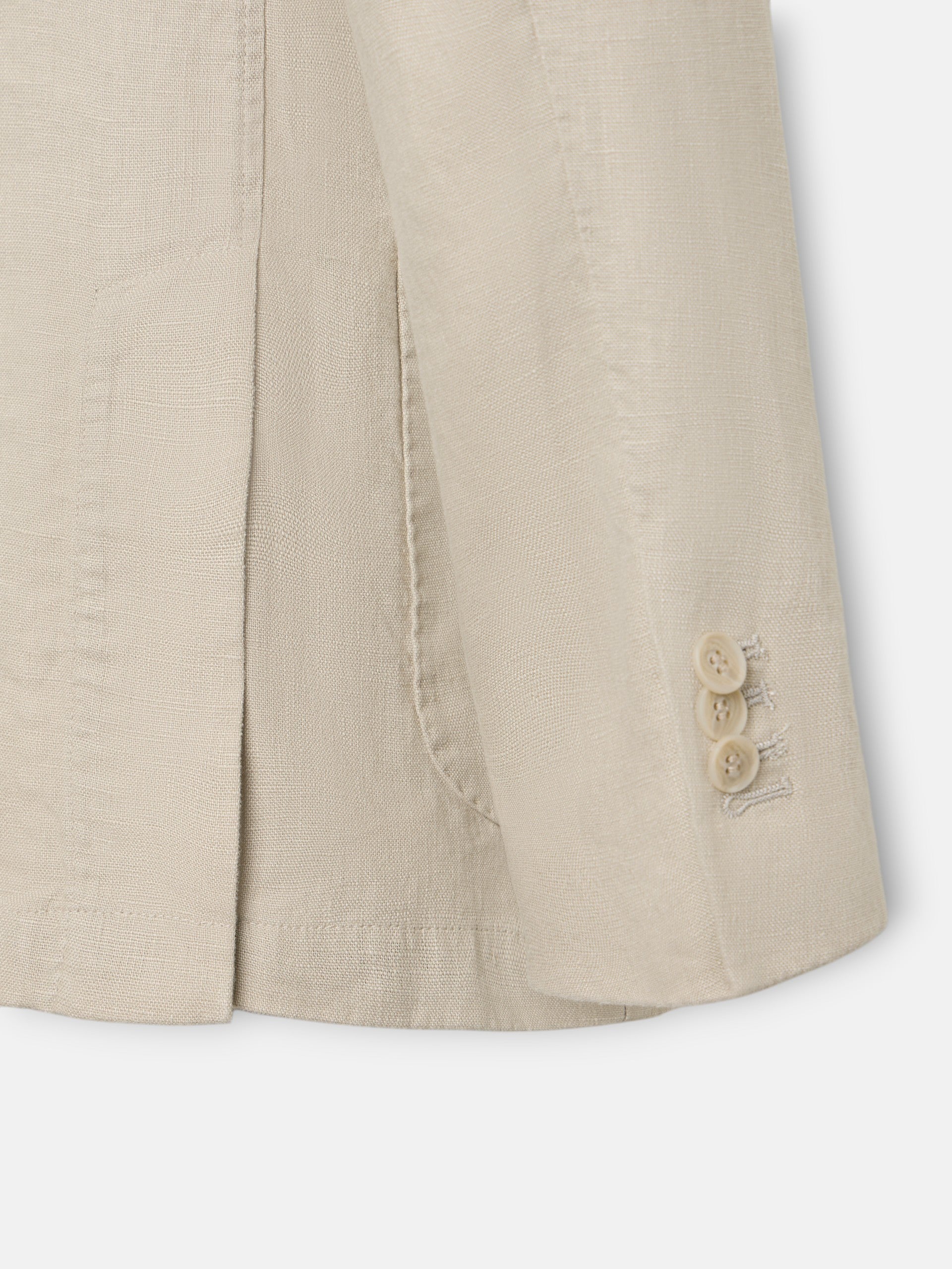 Beige comfort double-breasted blazer