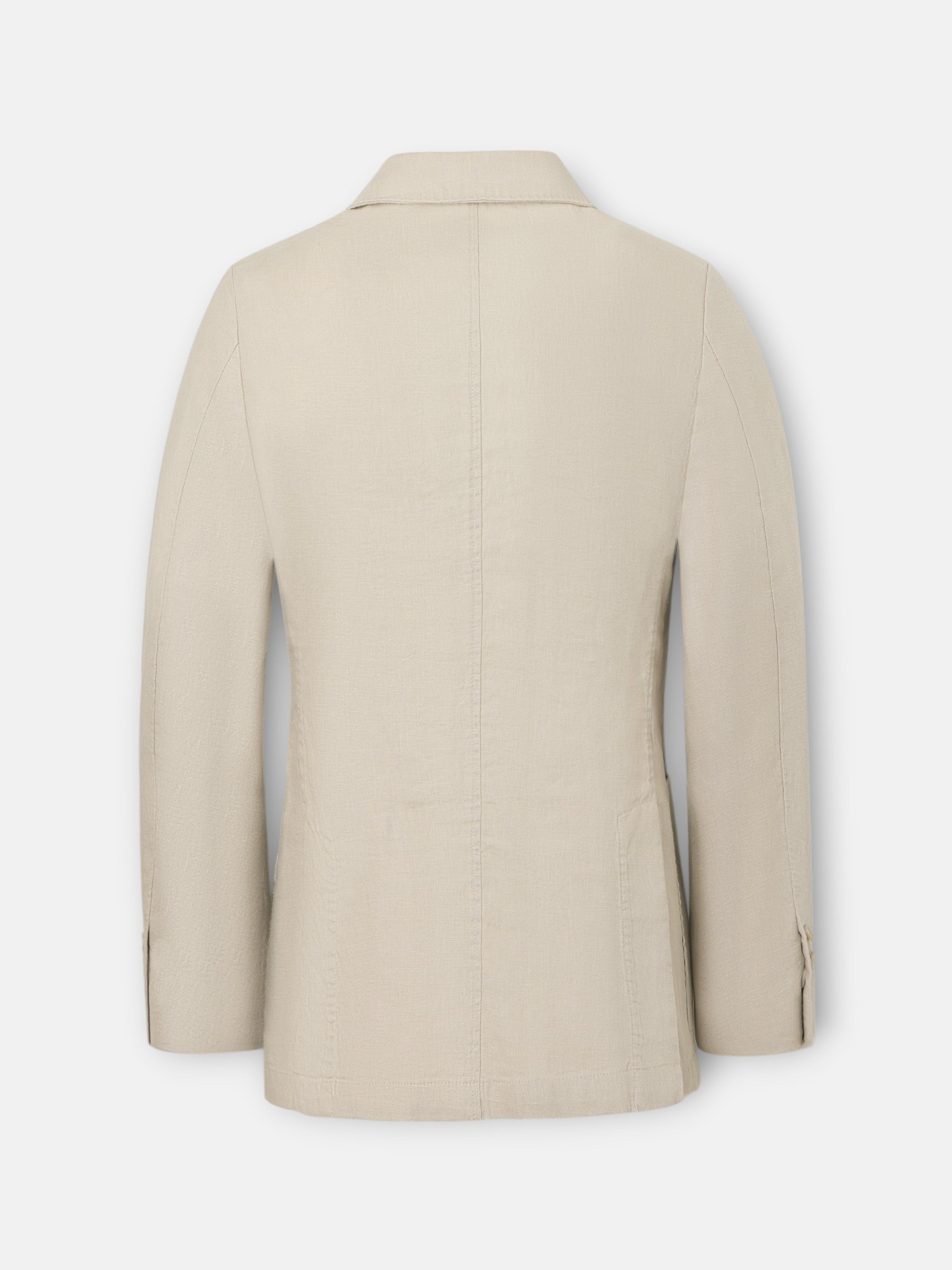 Beige comfort double-breasted blazer