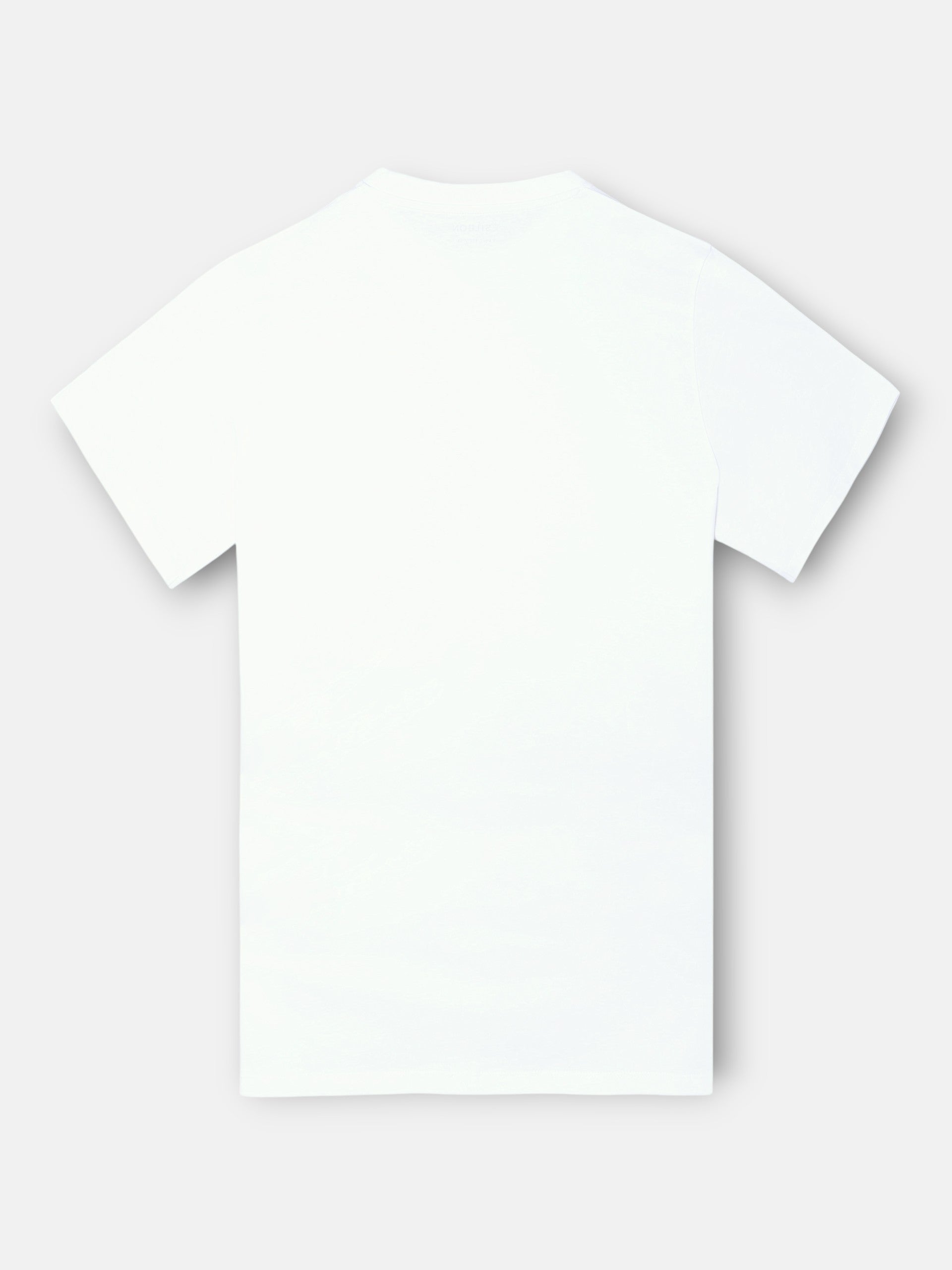 Camiseta lisa minilogo parche blanca