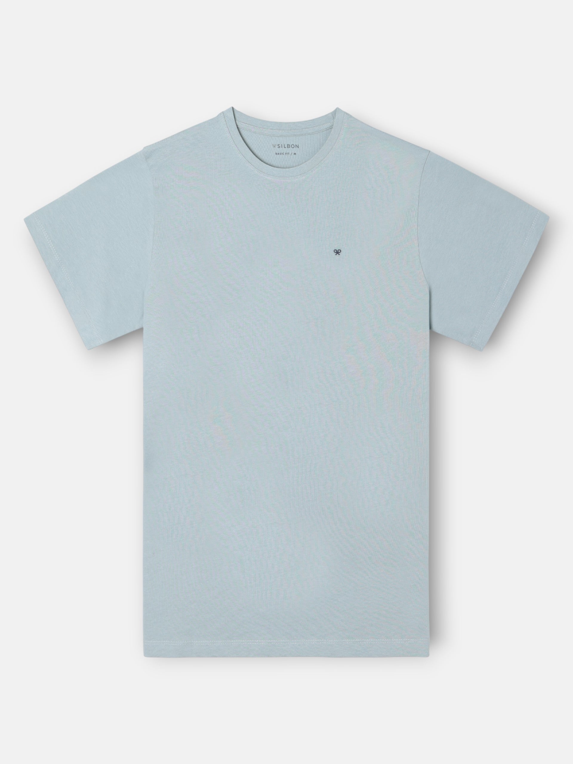 Camiseta minilogo verde gris