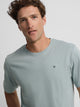 Camiseta minilogo verde gris