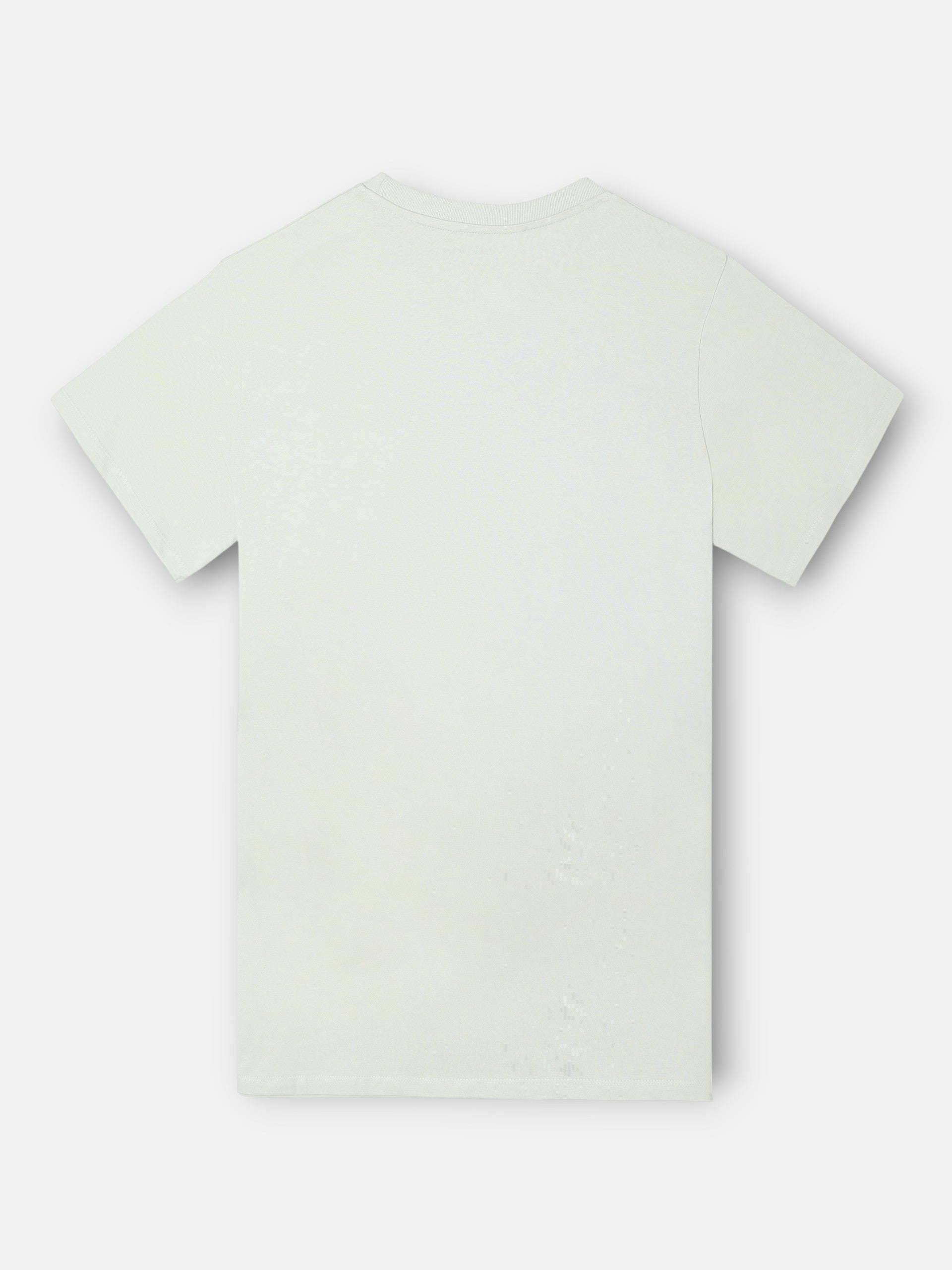 Camiseta lisa minilogo parche verde claro
