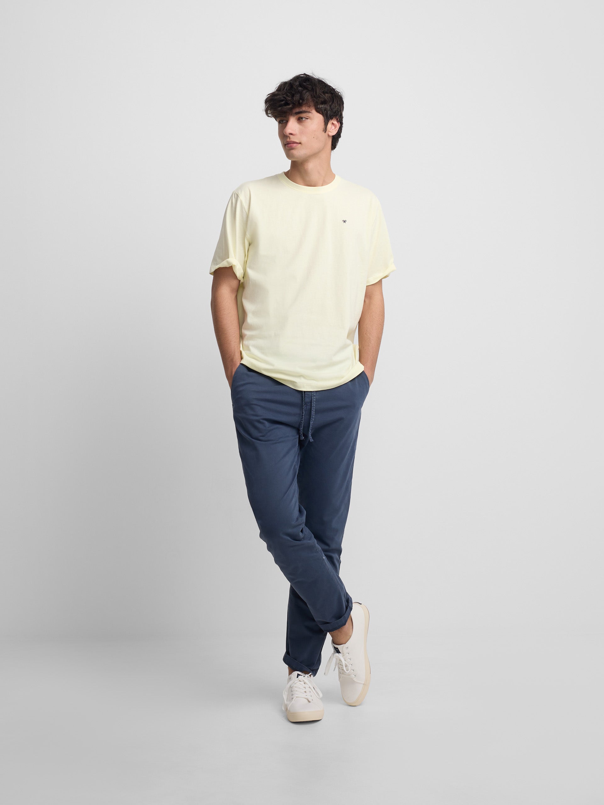 Camiseta minilogo amarillo