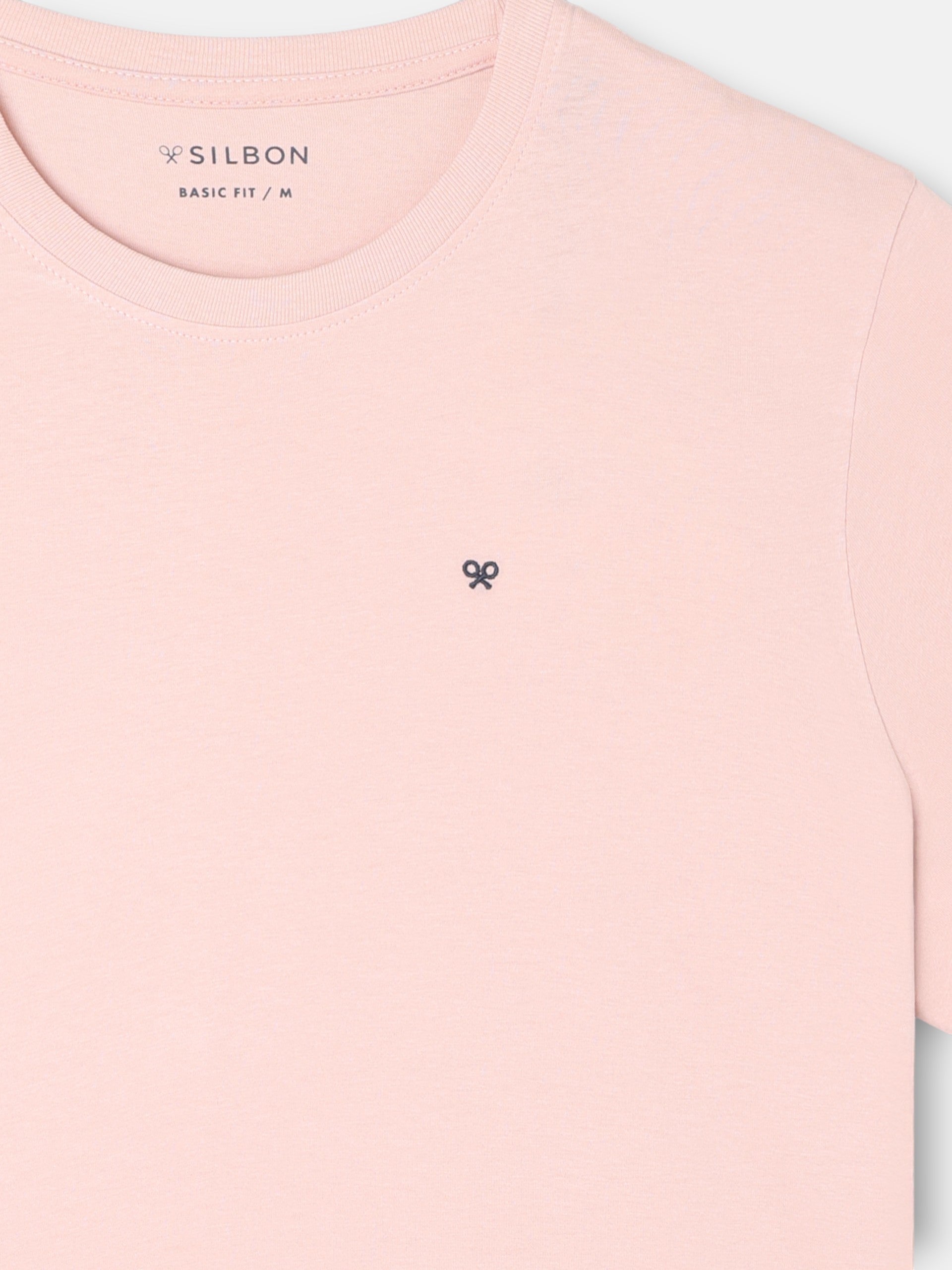 Camiseta minilogo rosa