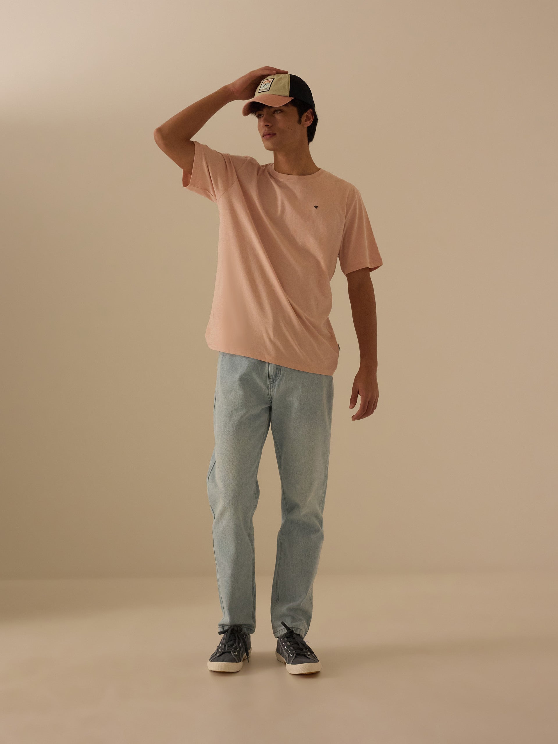 Camiseta minilogo rosa