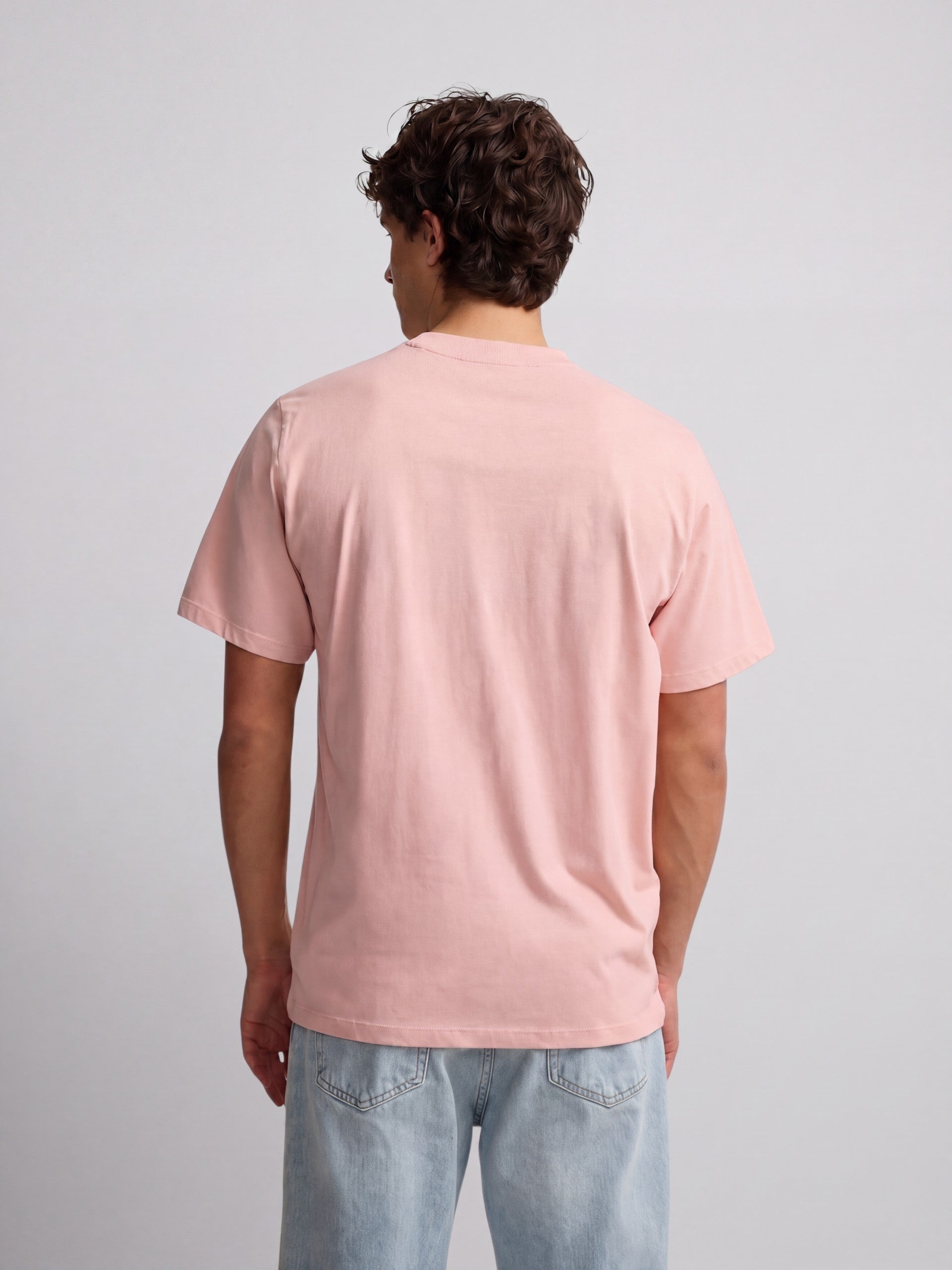 Camiseta raqueta media rosa