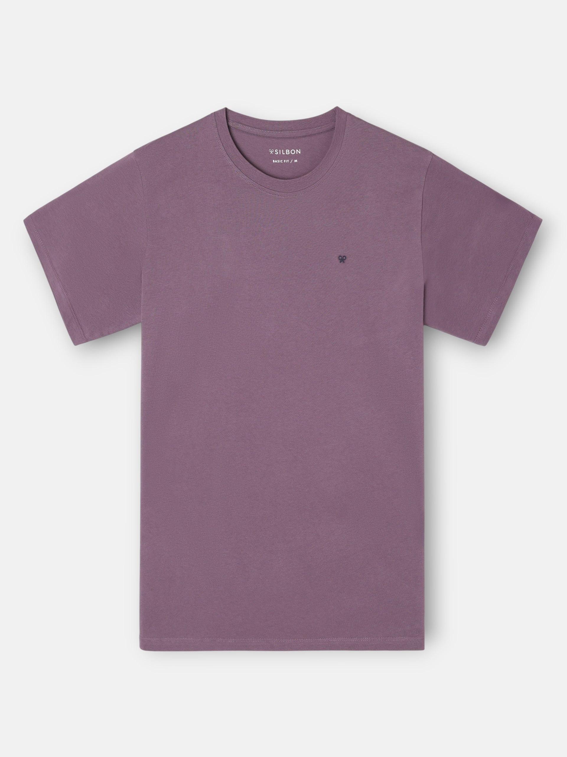 Camiseta minilogo burdeos