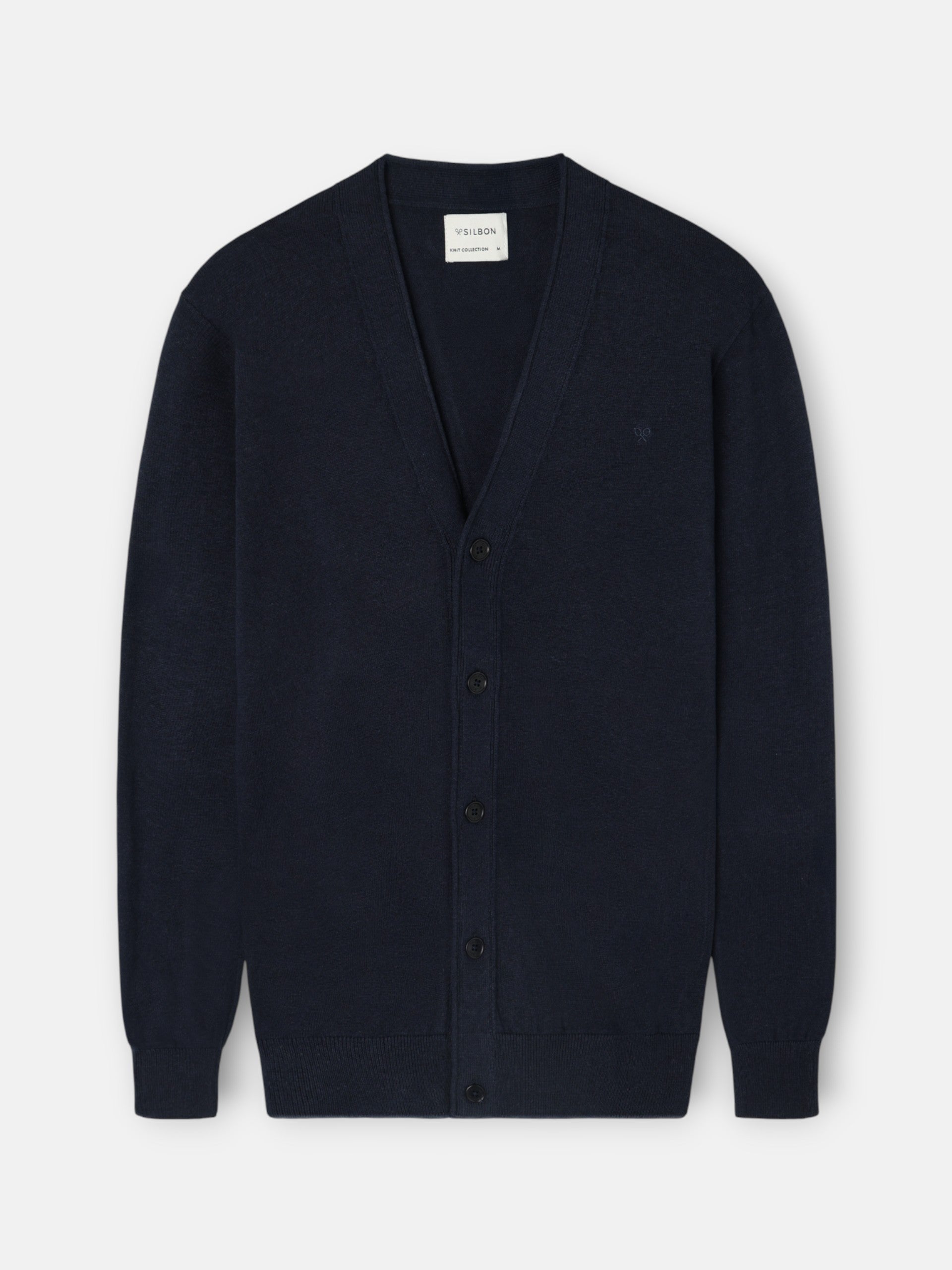 Cardigan botones azul marino