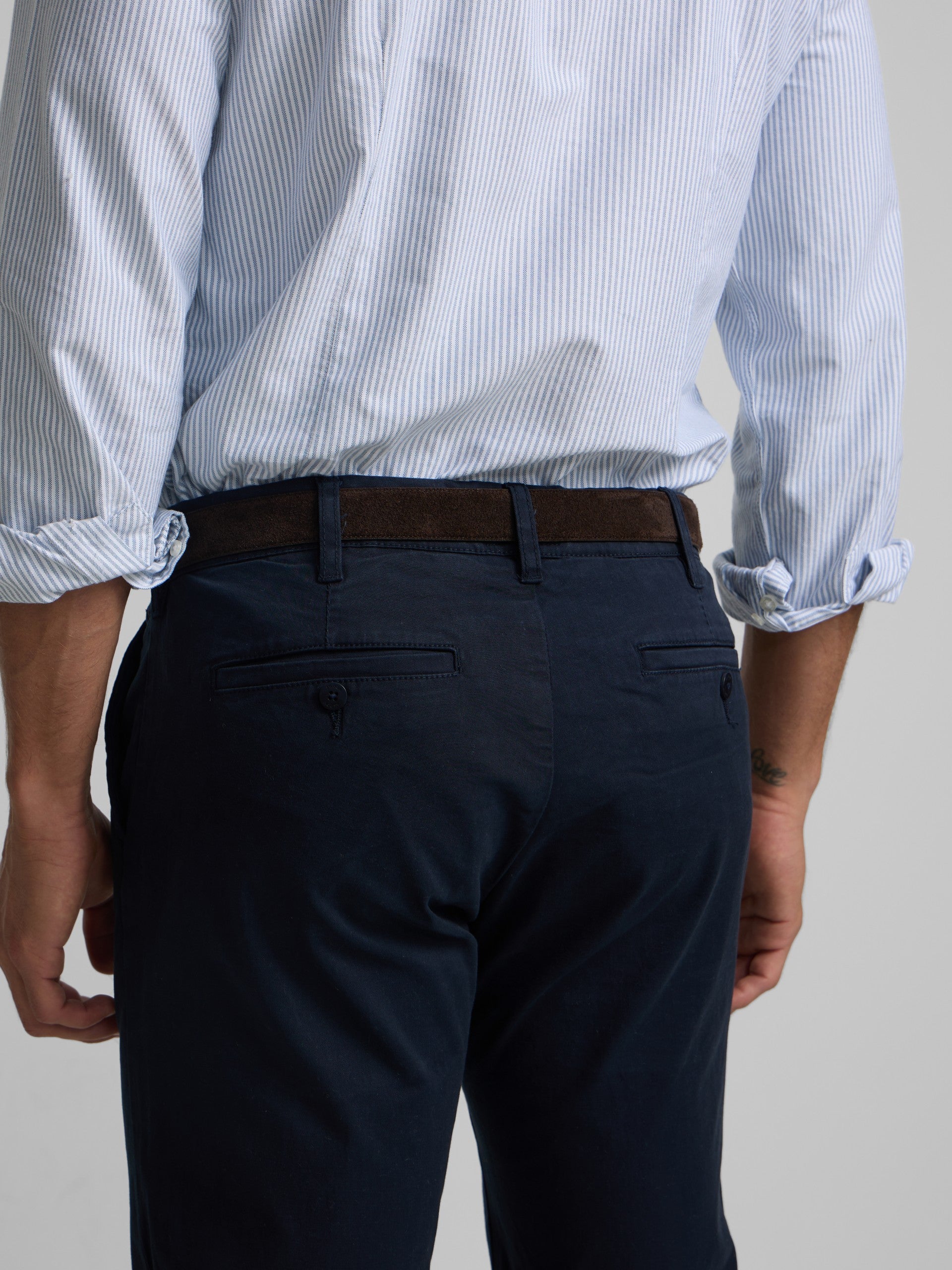 Pantalon chino sport bleu marine
