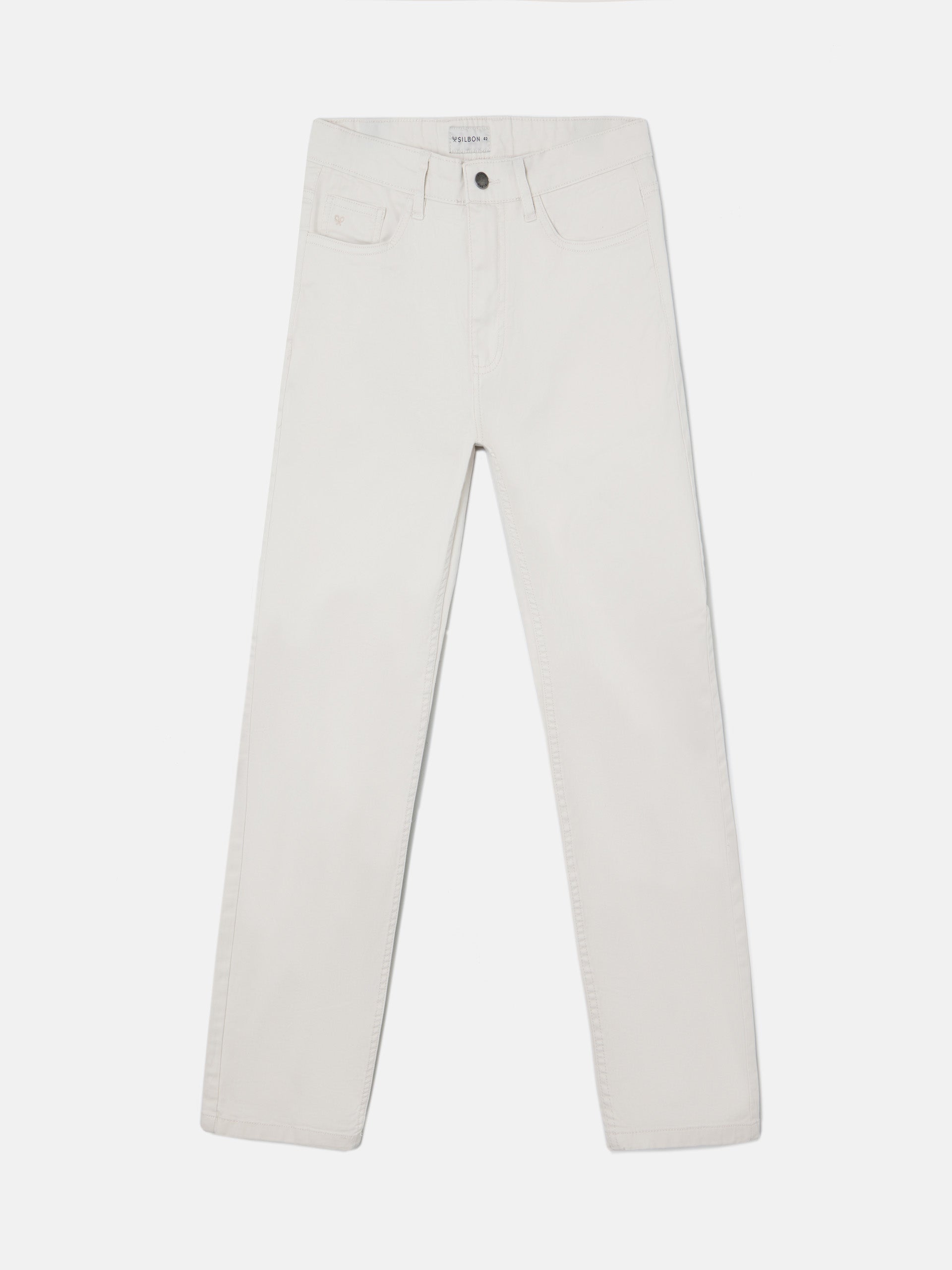 Pantalon sport cinco bolsillos piedra
