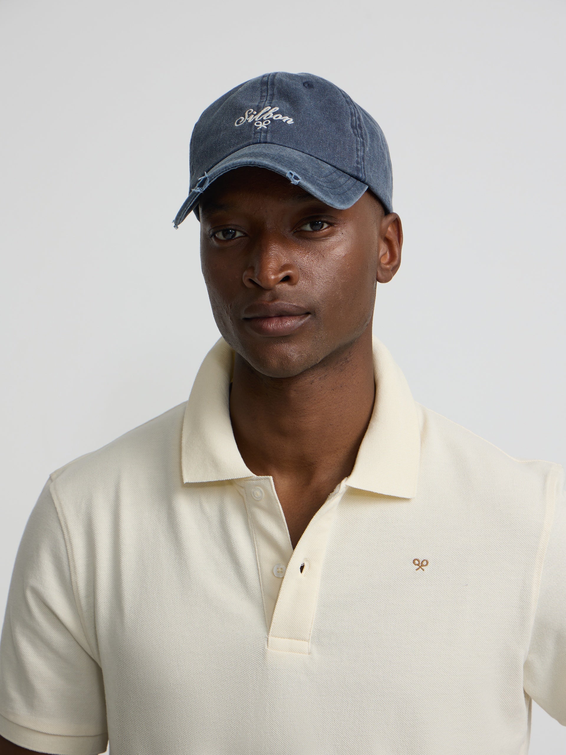 Gorra Silbon estilo denim azul