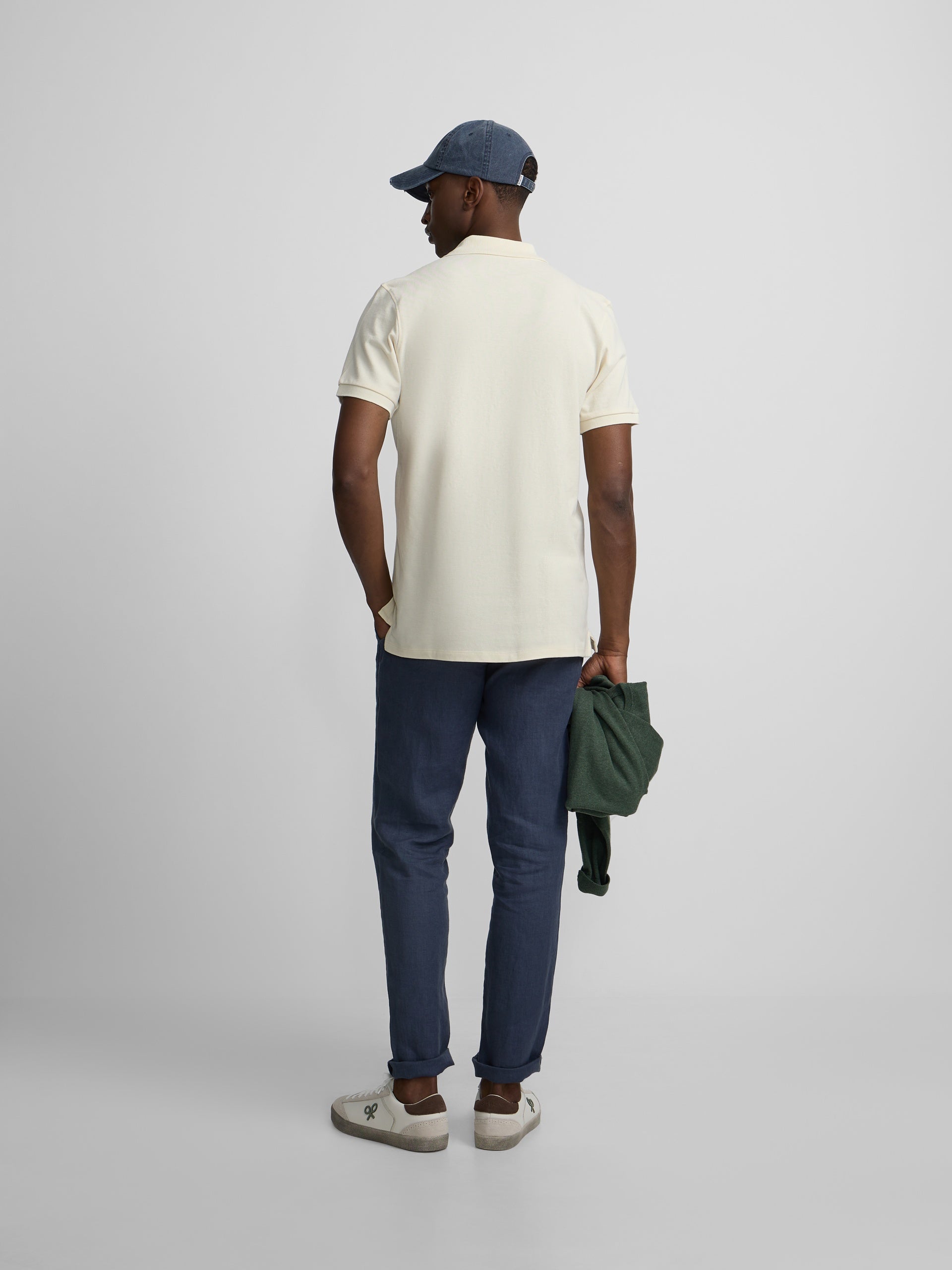 Polo classique uni crème