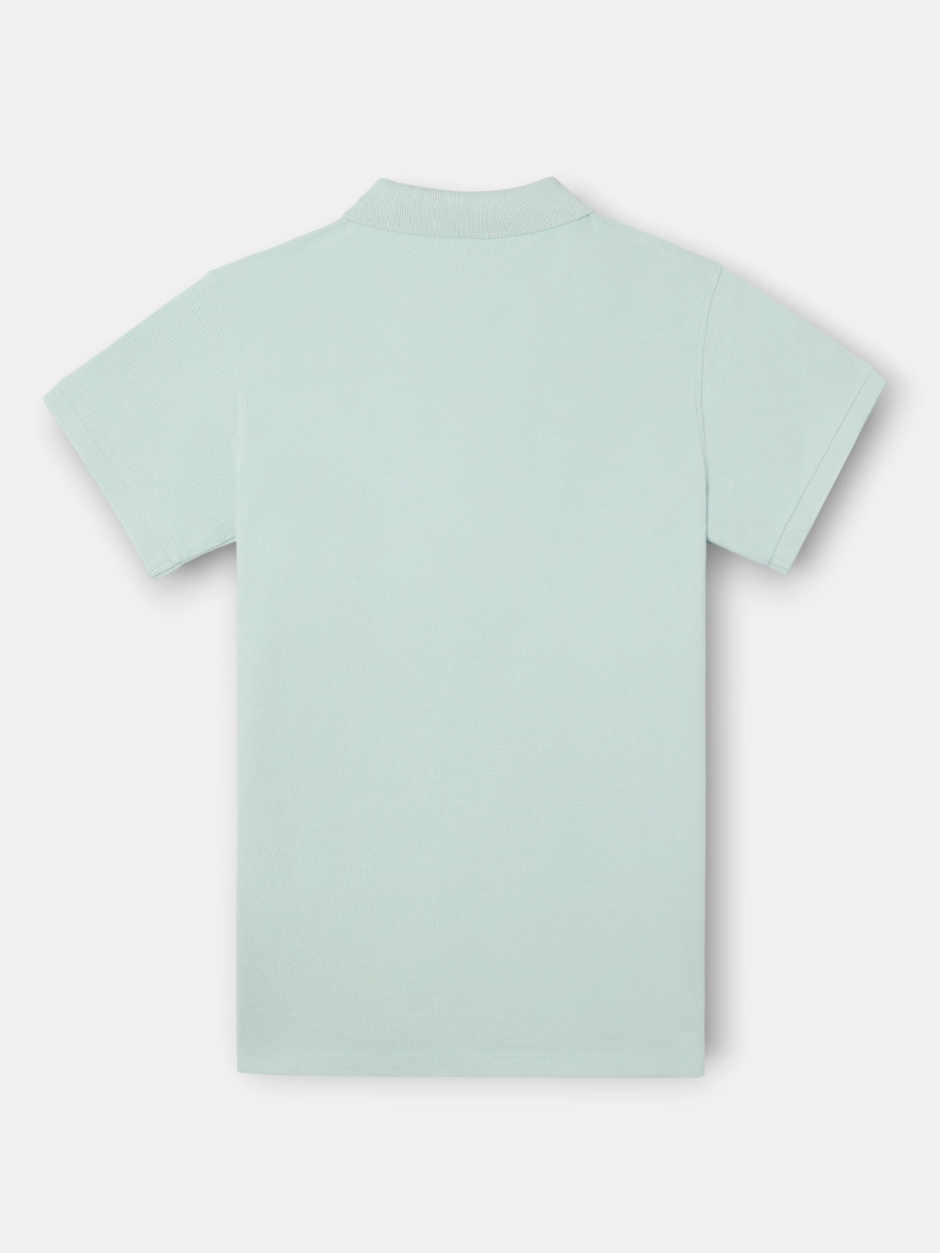 Polo classique uni bleu clair