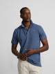 Polo classique uni bleu indigo