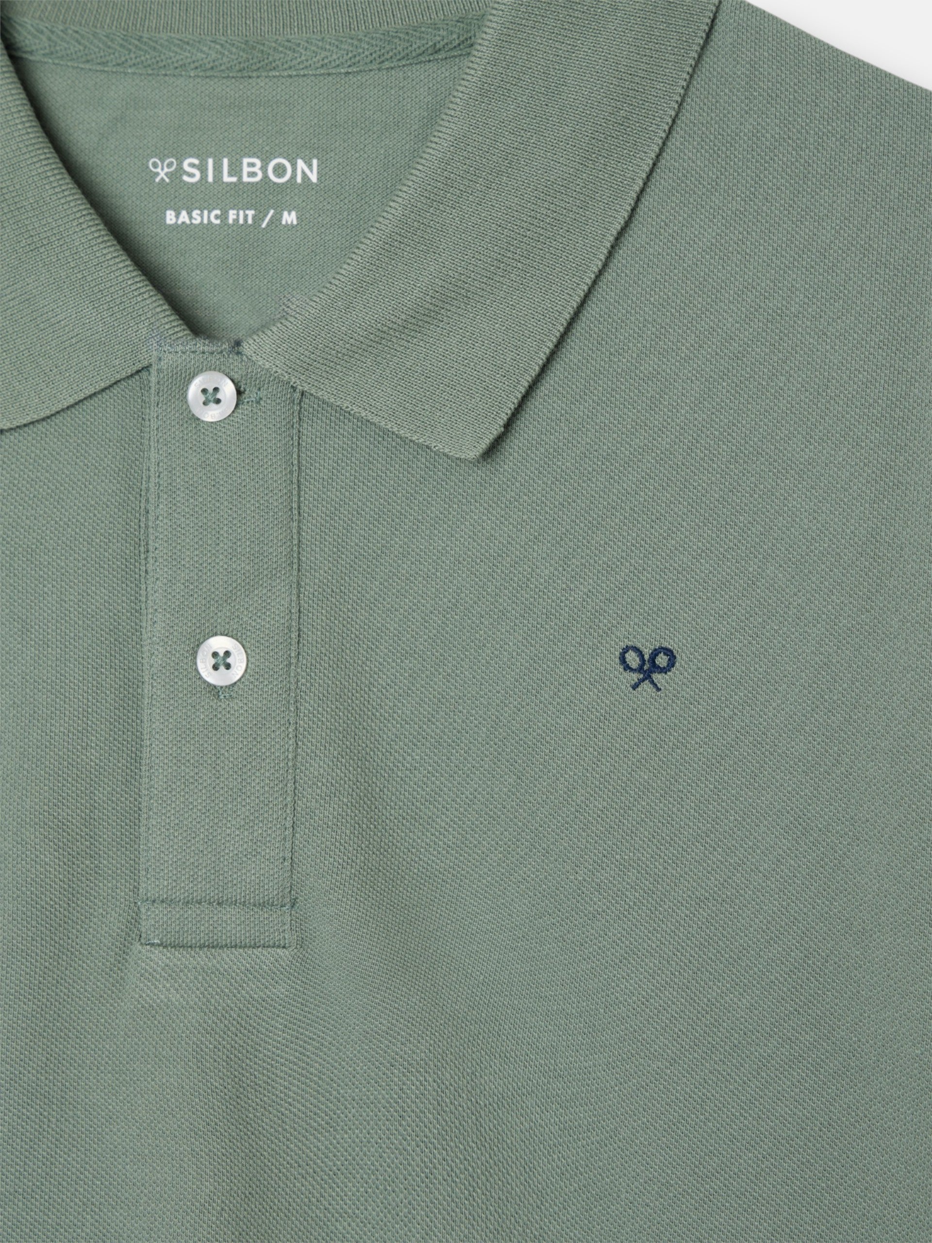 Polo clasico liso verde