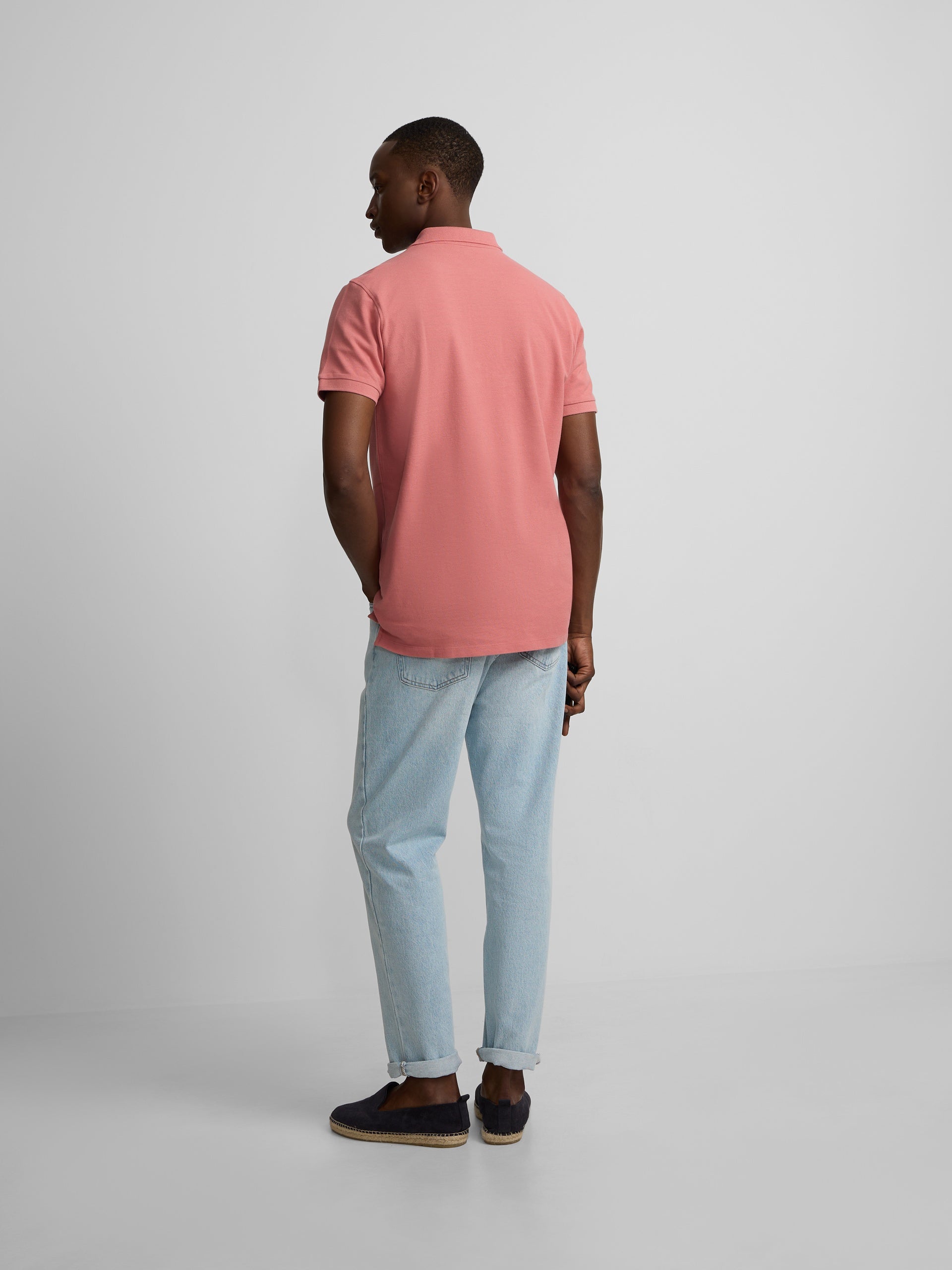 Polo classique uni corail