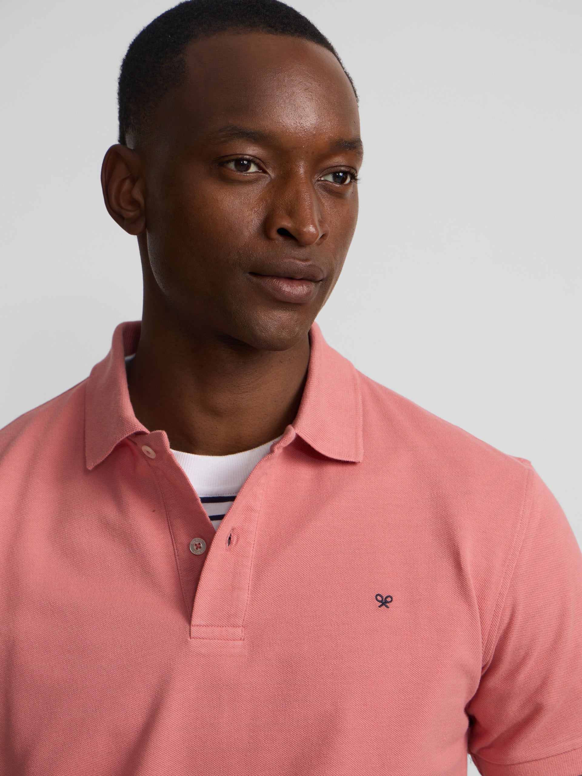 Polo classique uni corail