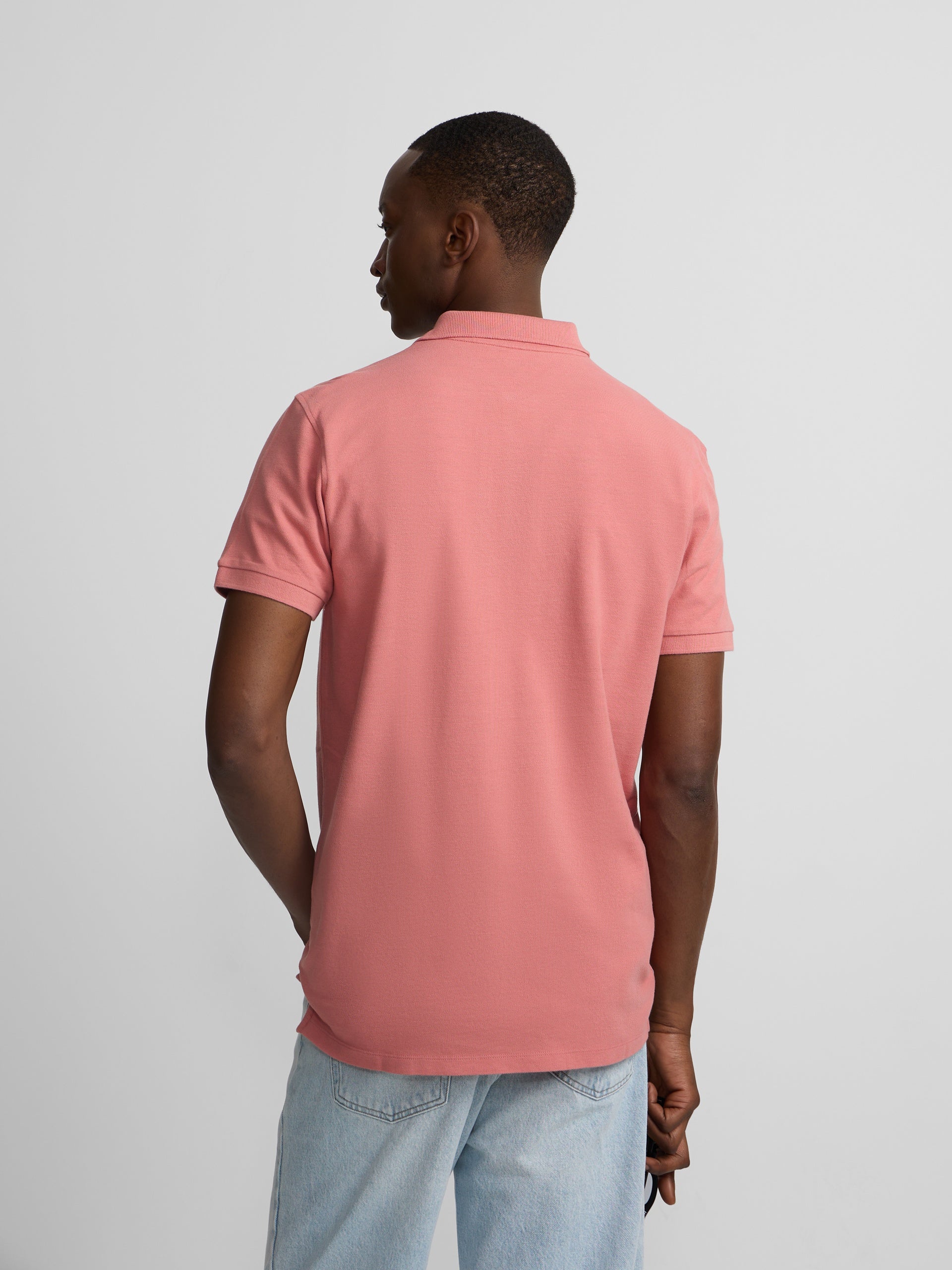 Polo classique uni corail