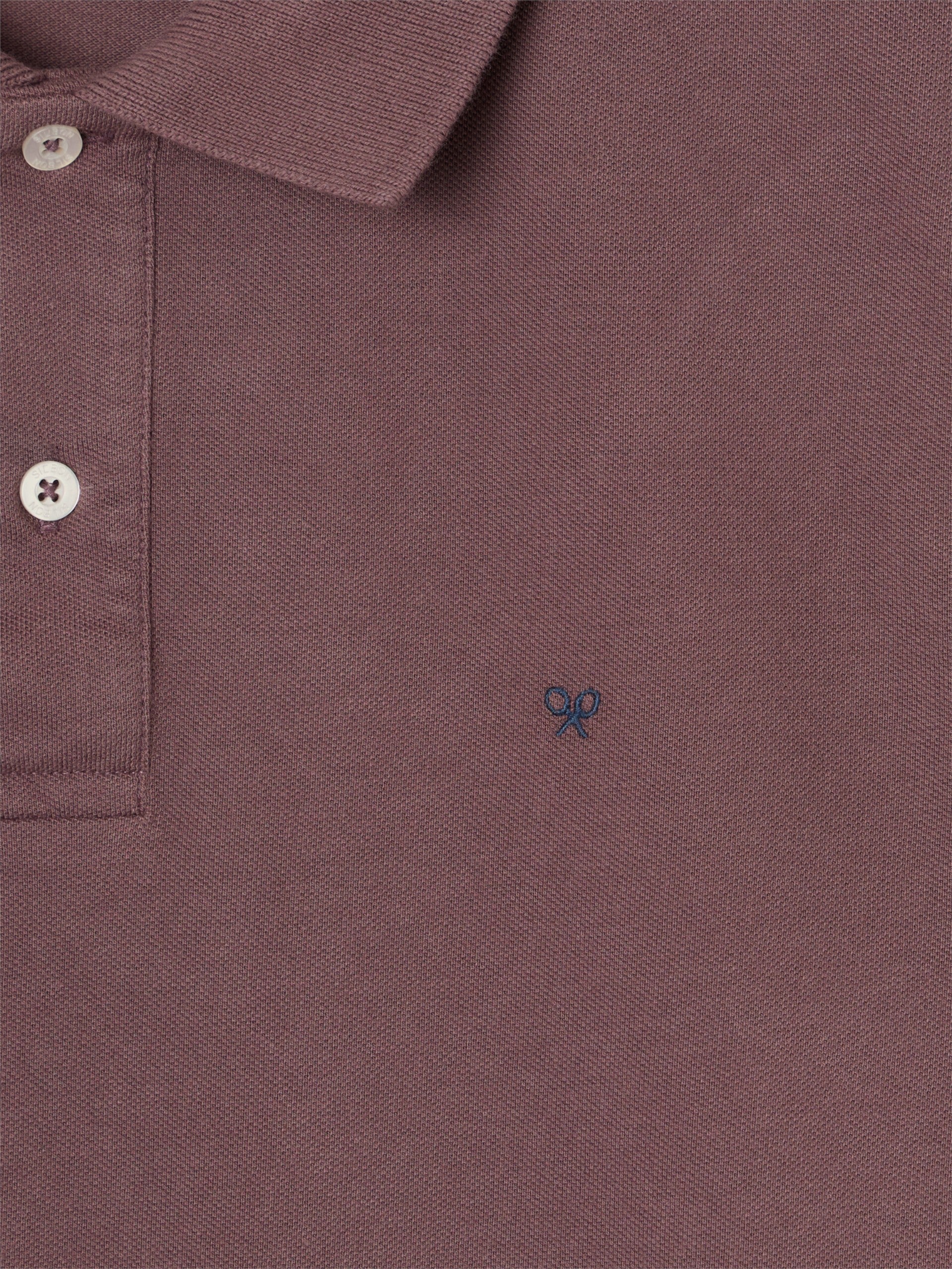 Polo clássico liso bordô claro