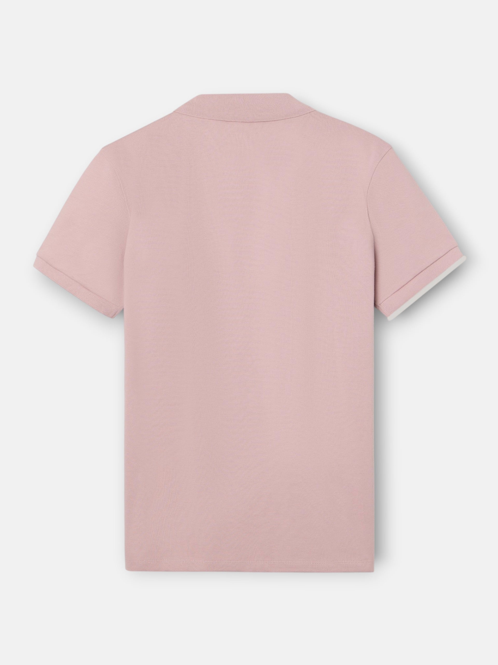 Classic plain pink polo