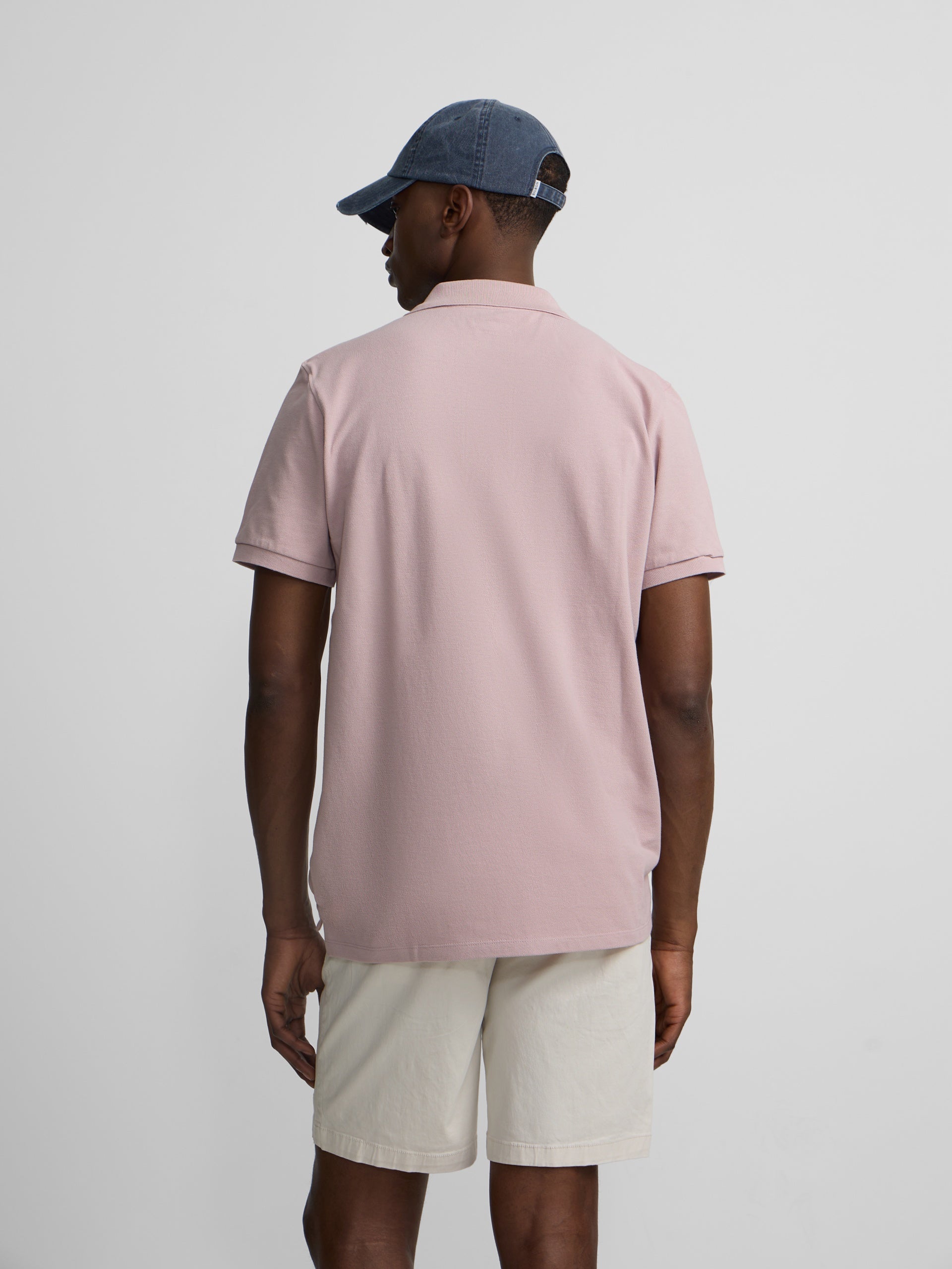 Classic plain pink polo