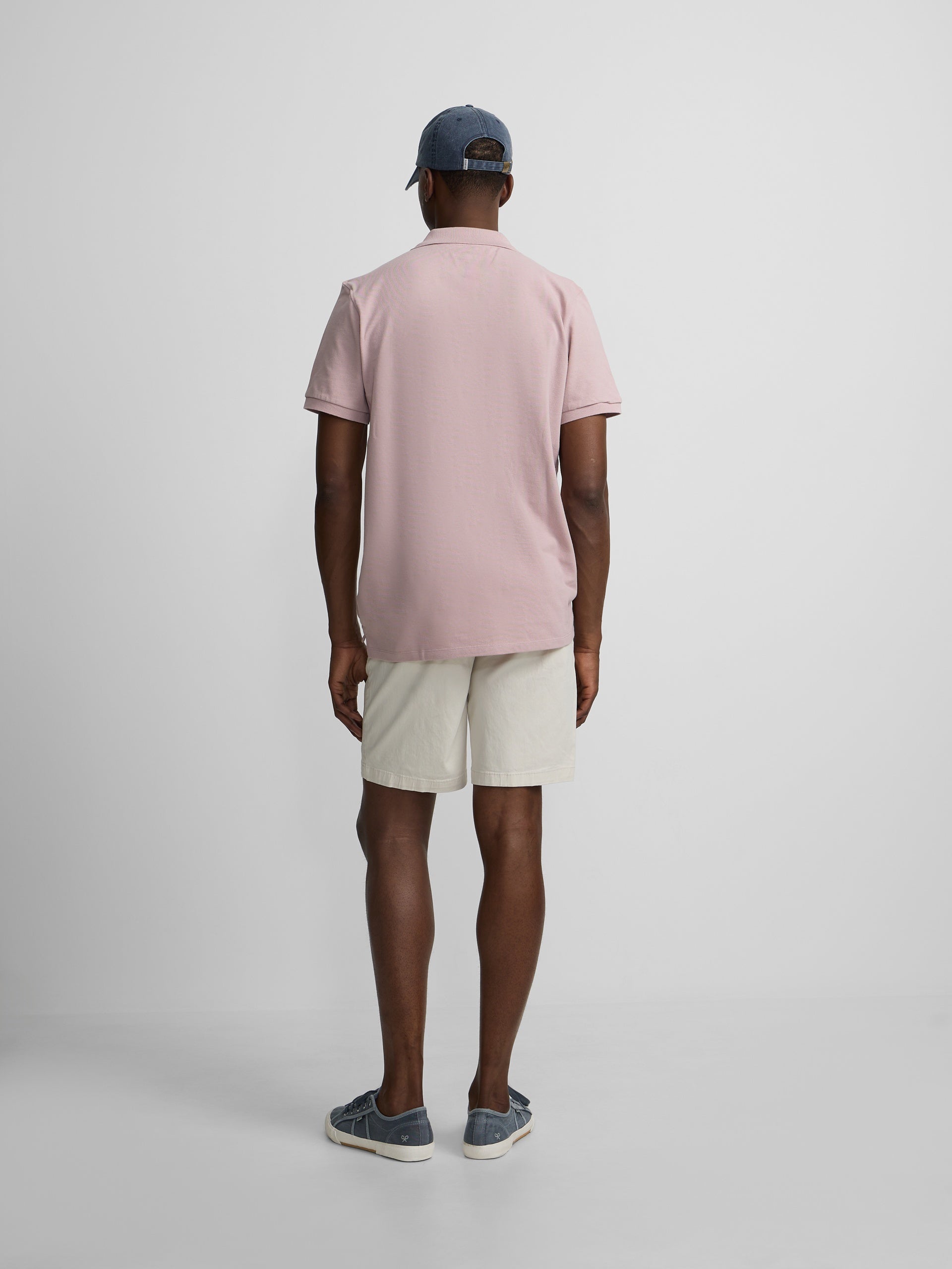 Classic plain pink polo