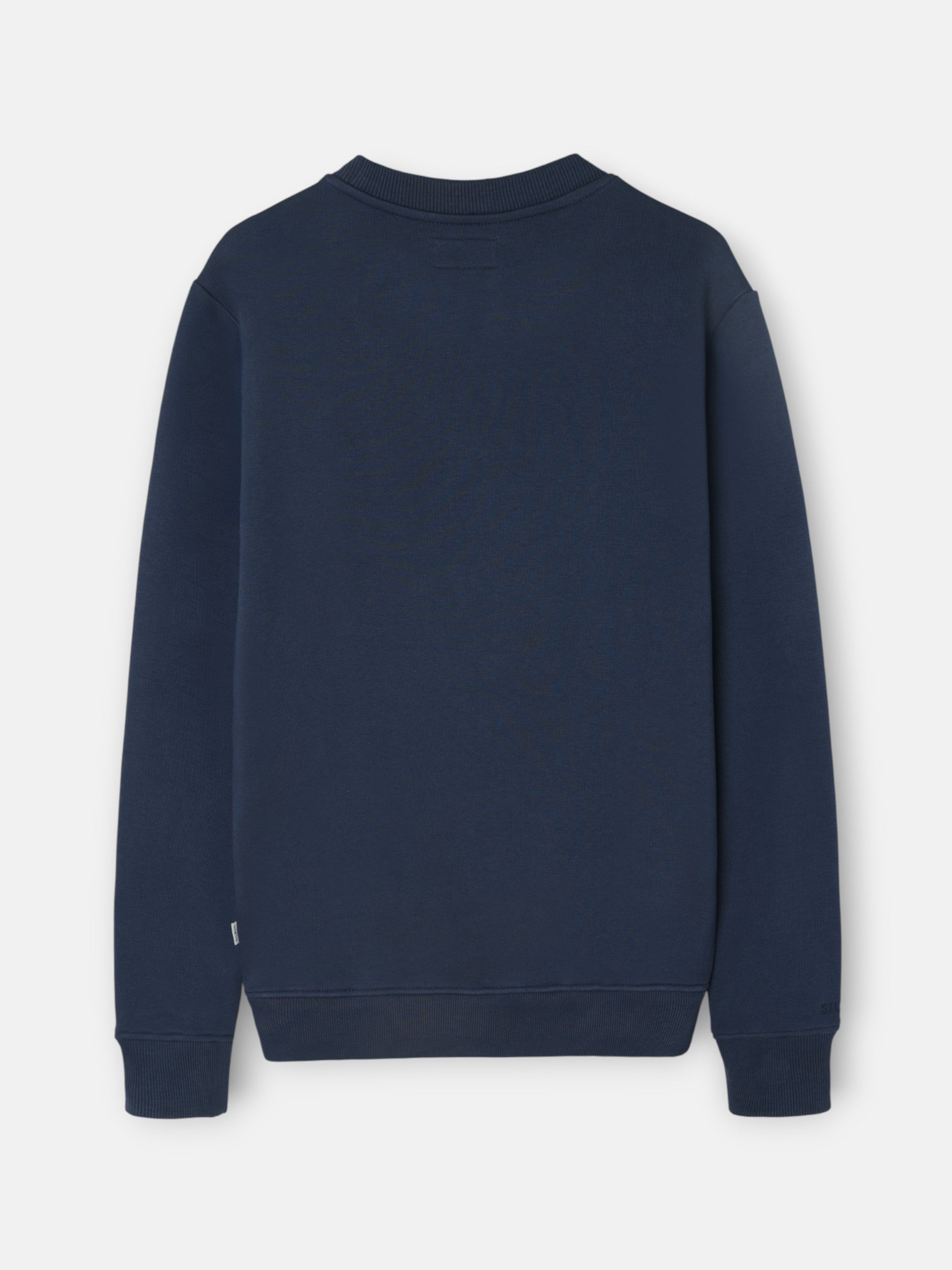 Silbon navy blue sweatshirt with mini terry logo