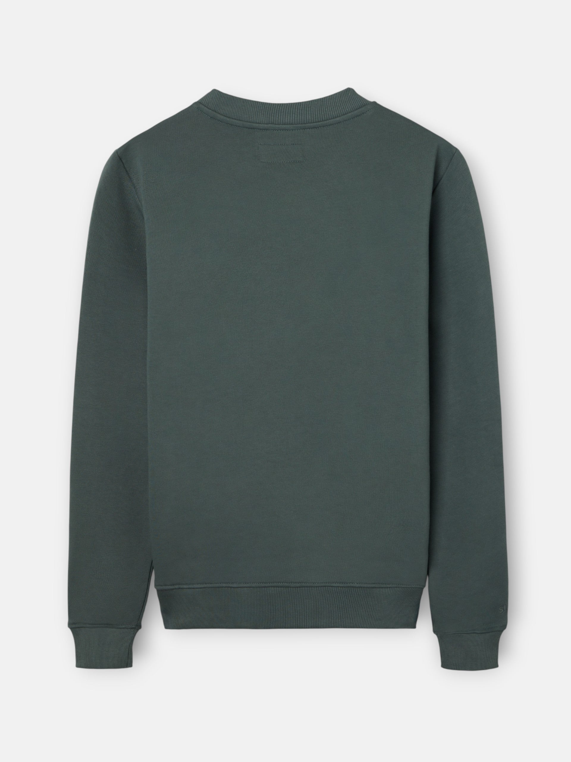 Sudadera Silbon minilogo rizo verde oscuro