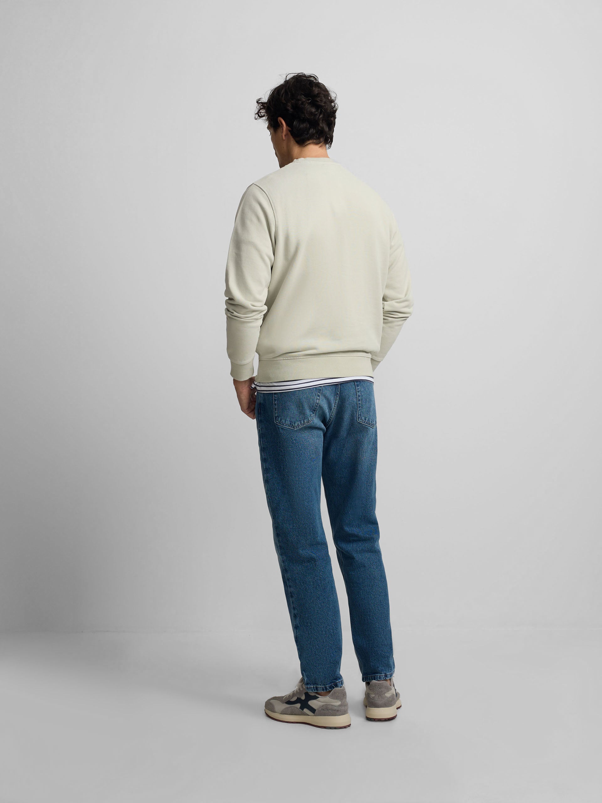Sudadera Silbon minilogo verde claro