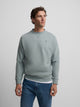 Sudadera silbon minilogo verde gris