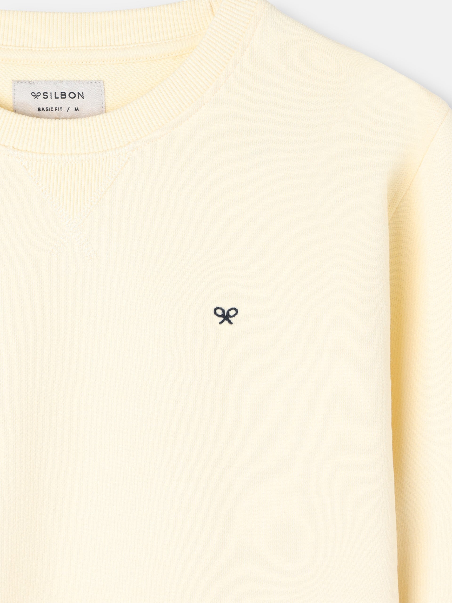 Silbon sweatshirt with yellow mini logo