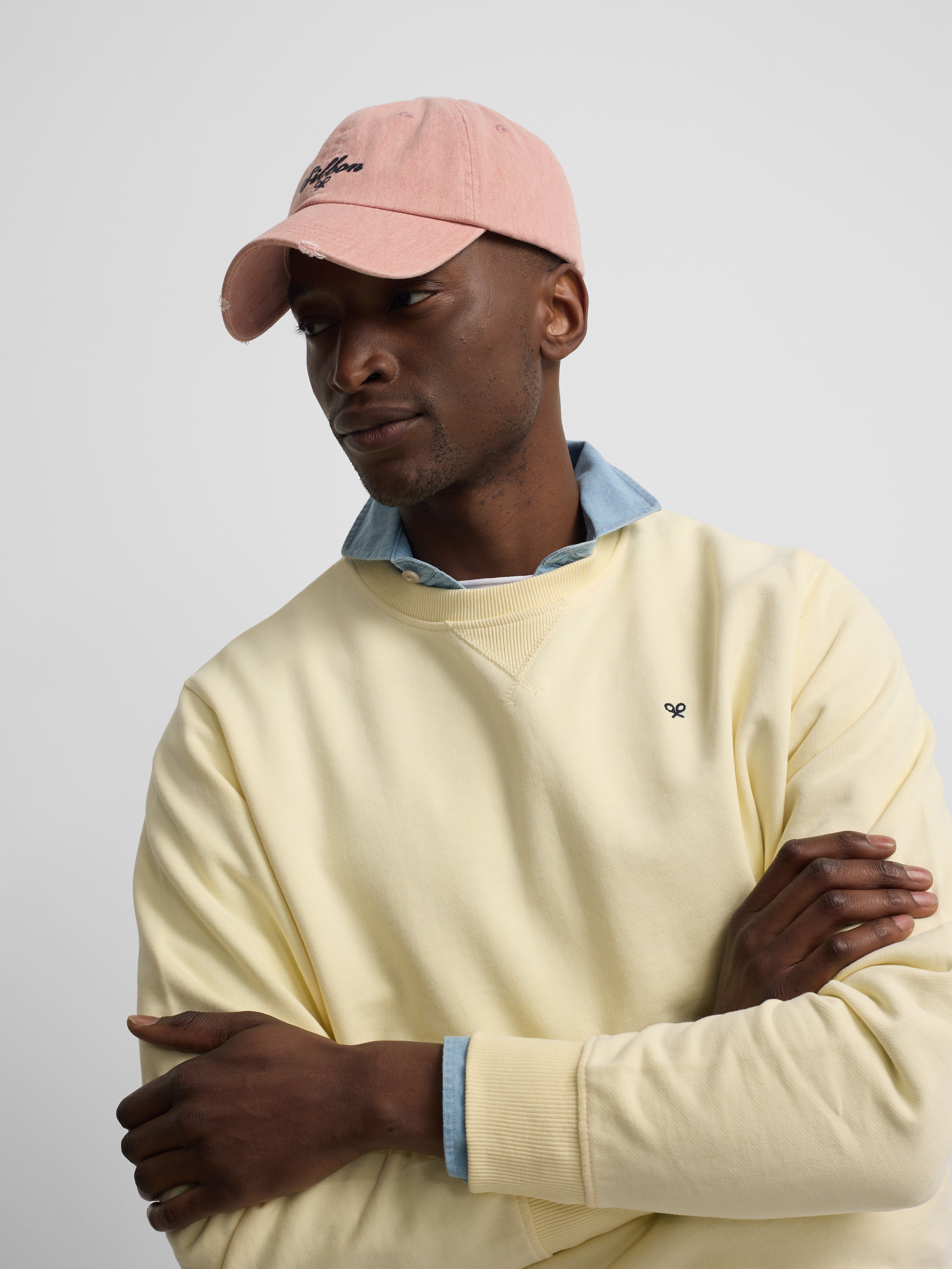 Silbon sweatshirt with yellow mini logo