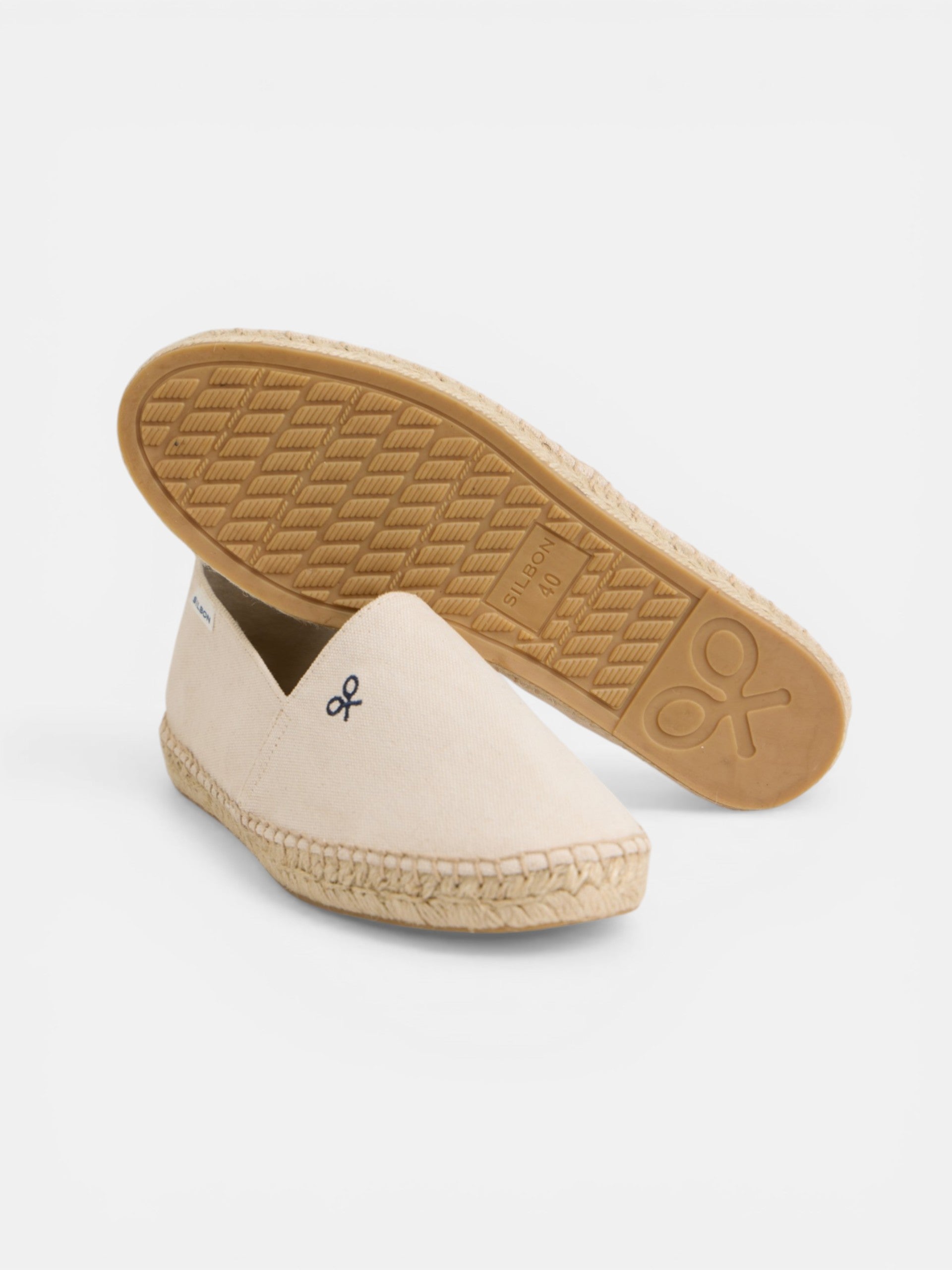 Espadrille Silbon classique beige