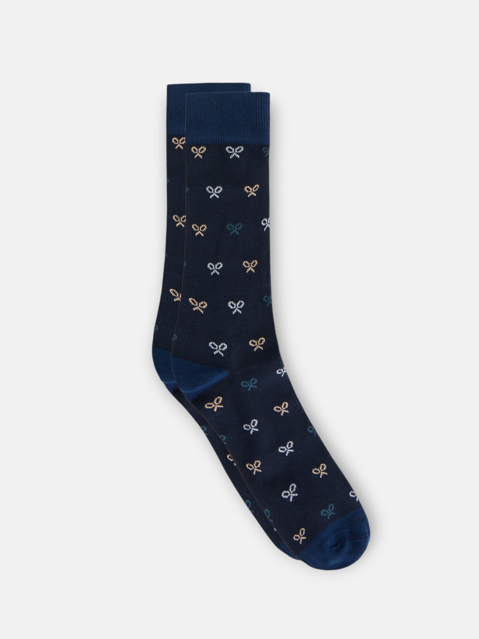 Chaussettes multiraquettes couleurs bleu
