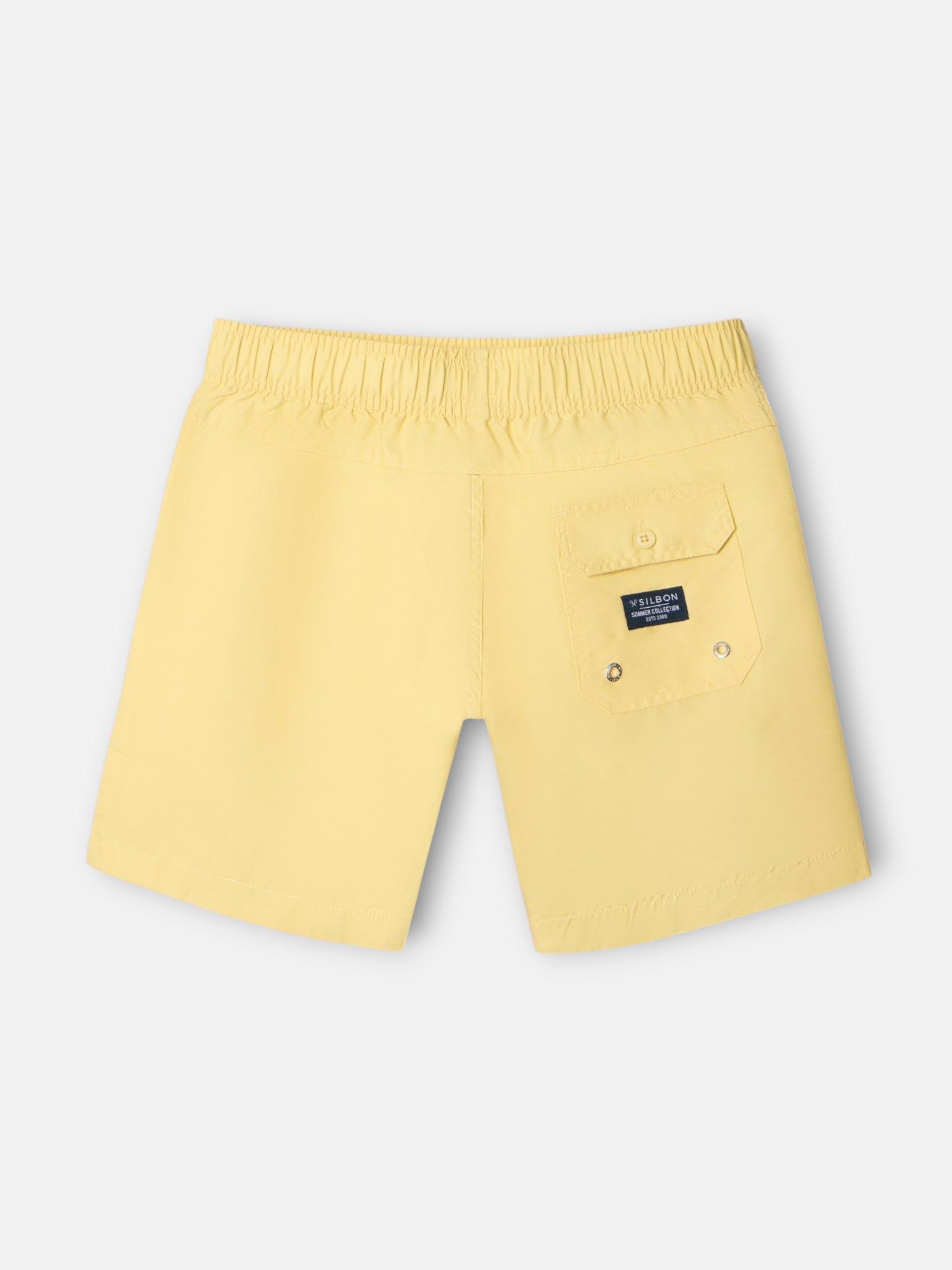 Maillot de bain uni jaune