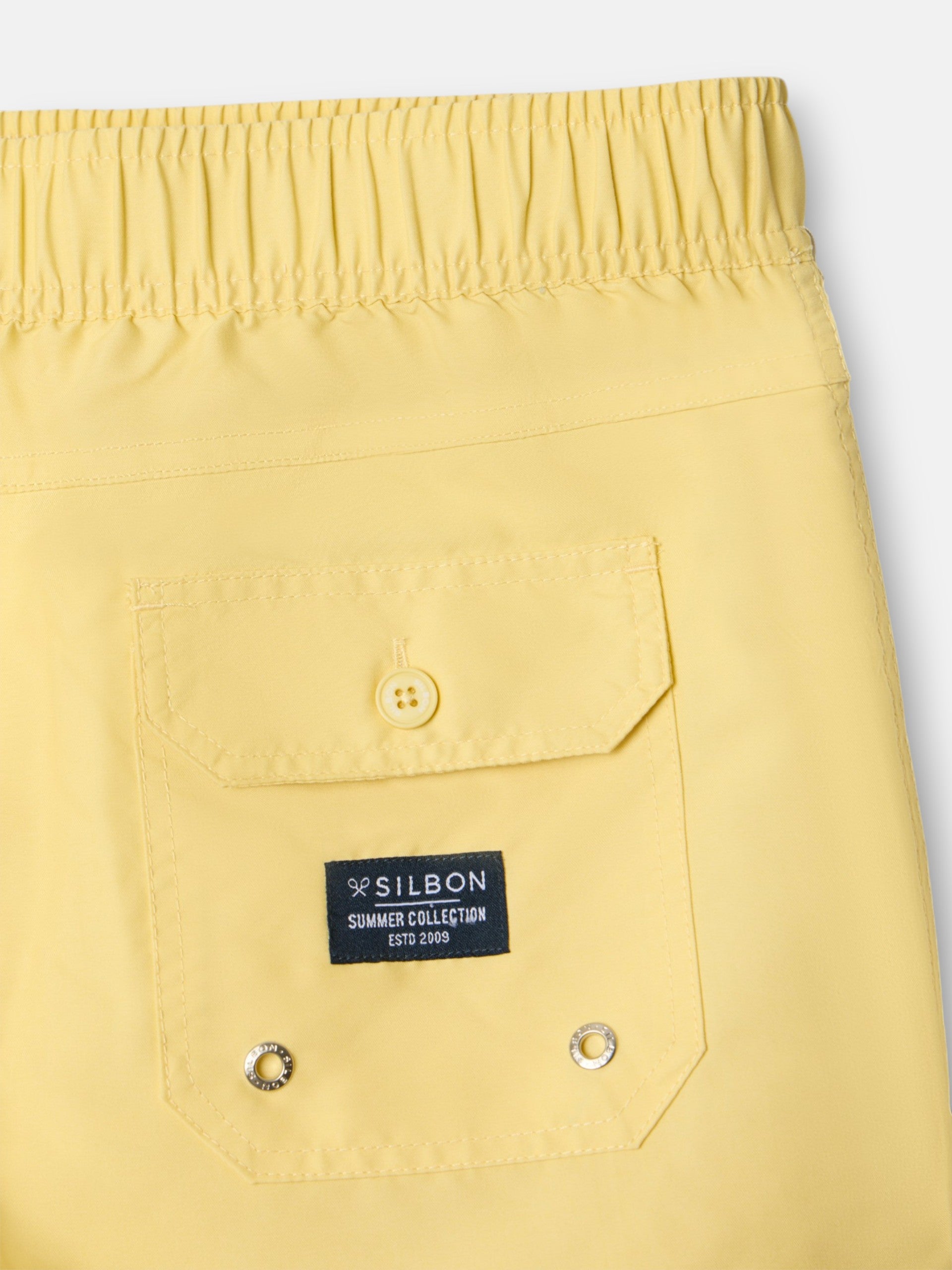 Maillot de bain uni jaune