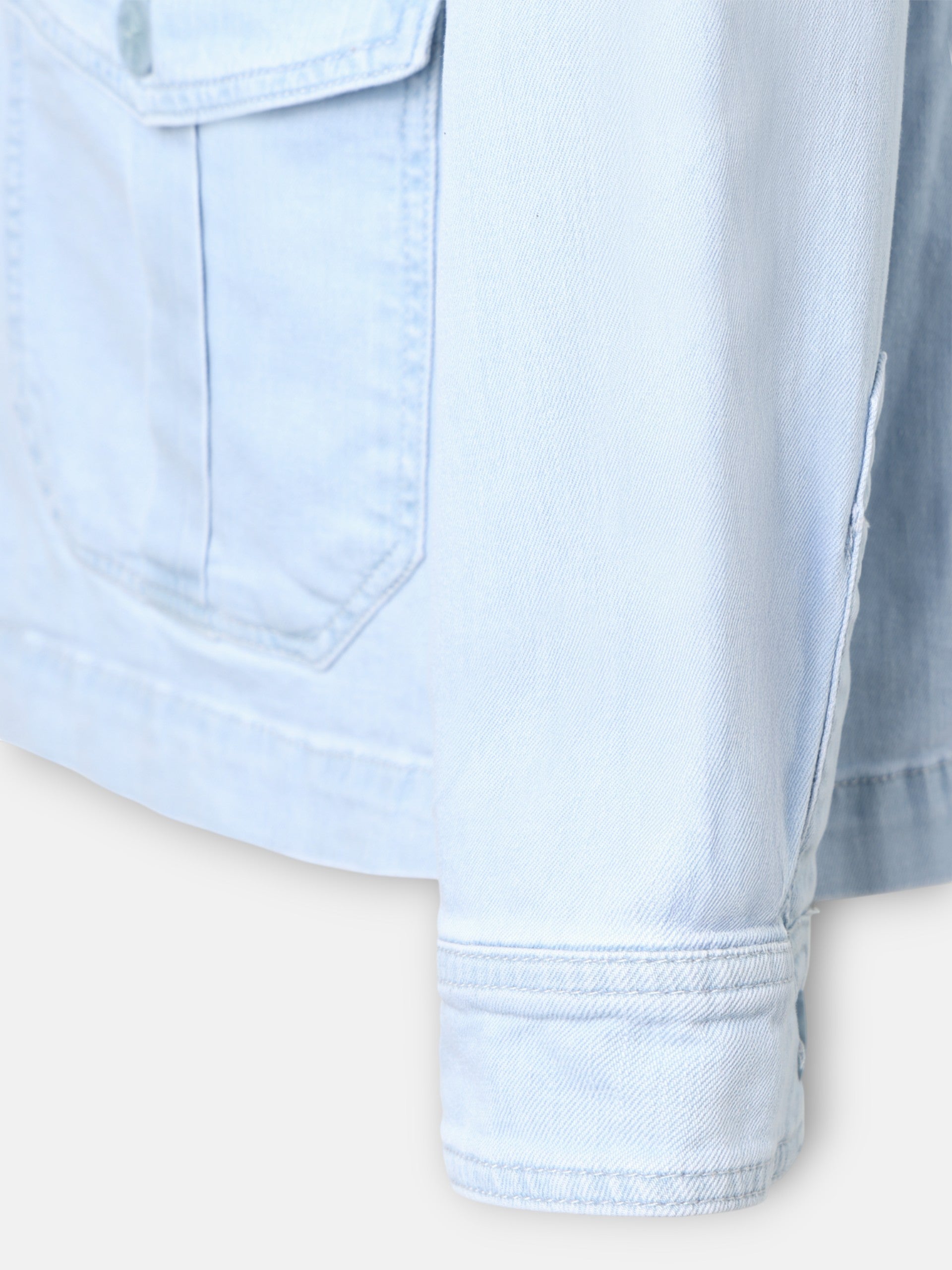 Semiblazer bolsillos denim azul claro